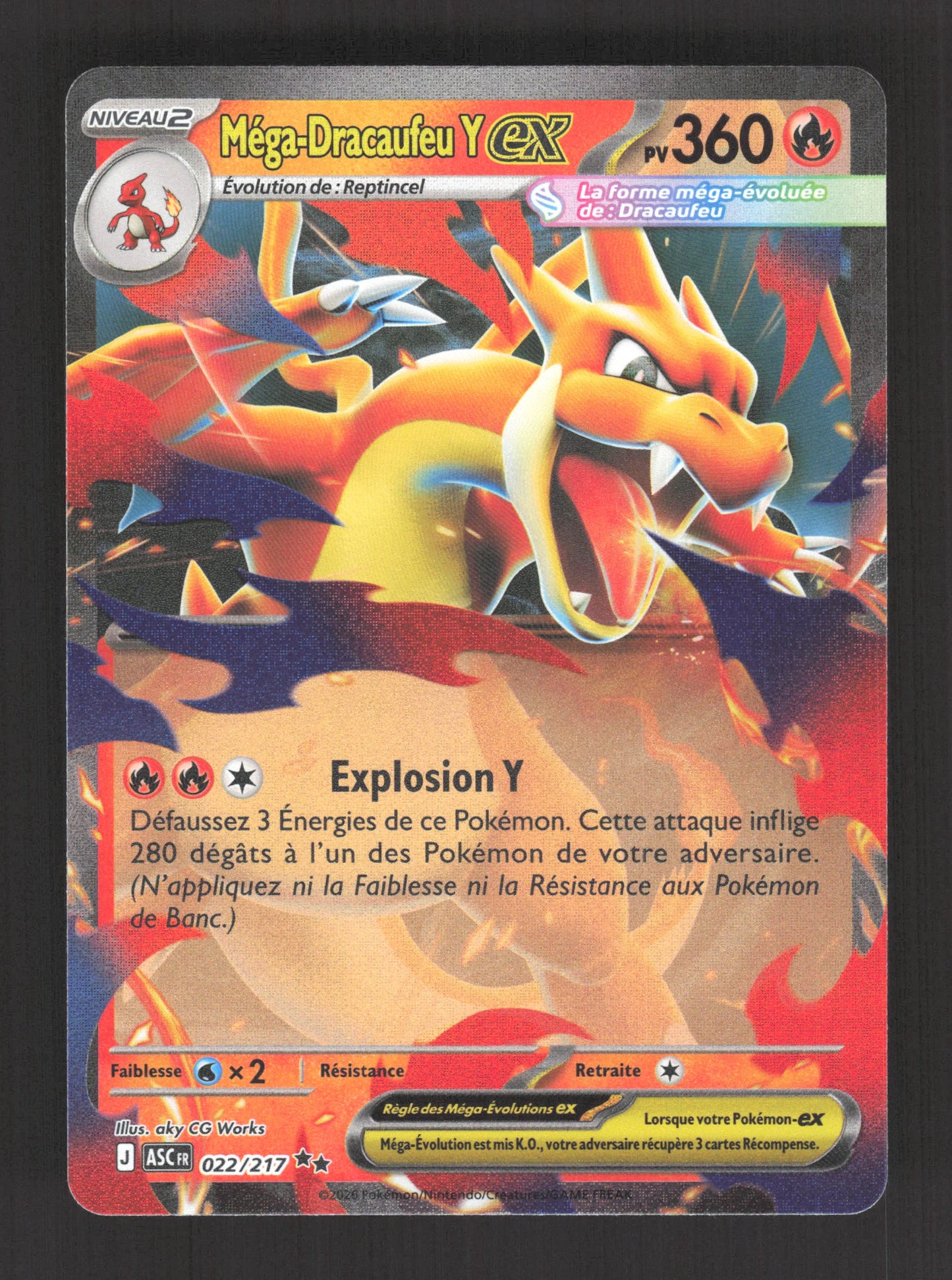 022/217 Mega Dracaufeu Y EX - Héros Transcendants