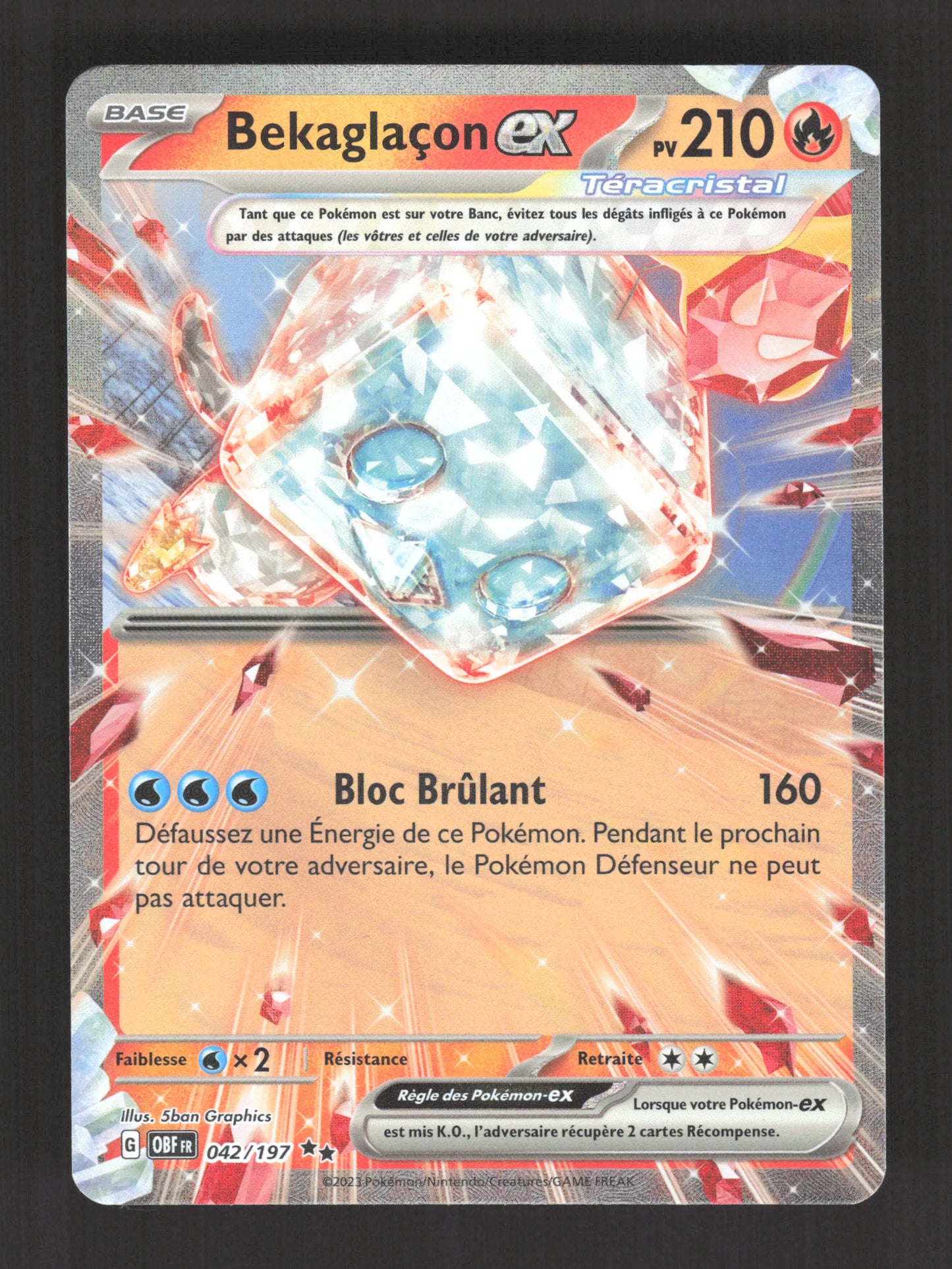 042/197 Bekaglacon EX - Flammes Obsidiennes