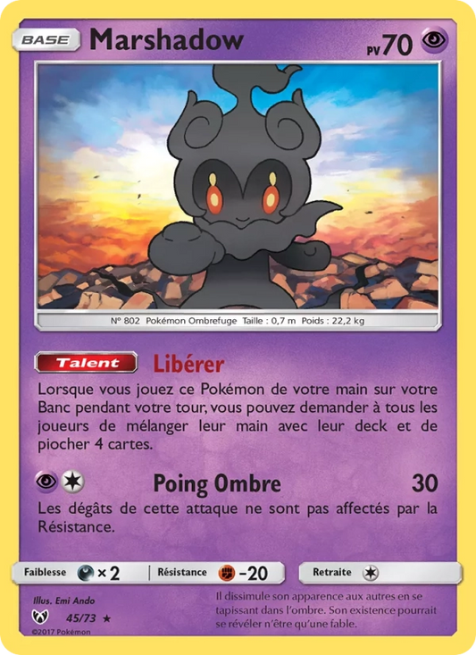 45/73 Marshadow HOLO - Légendes Brillantes