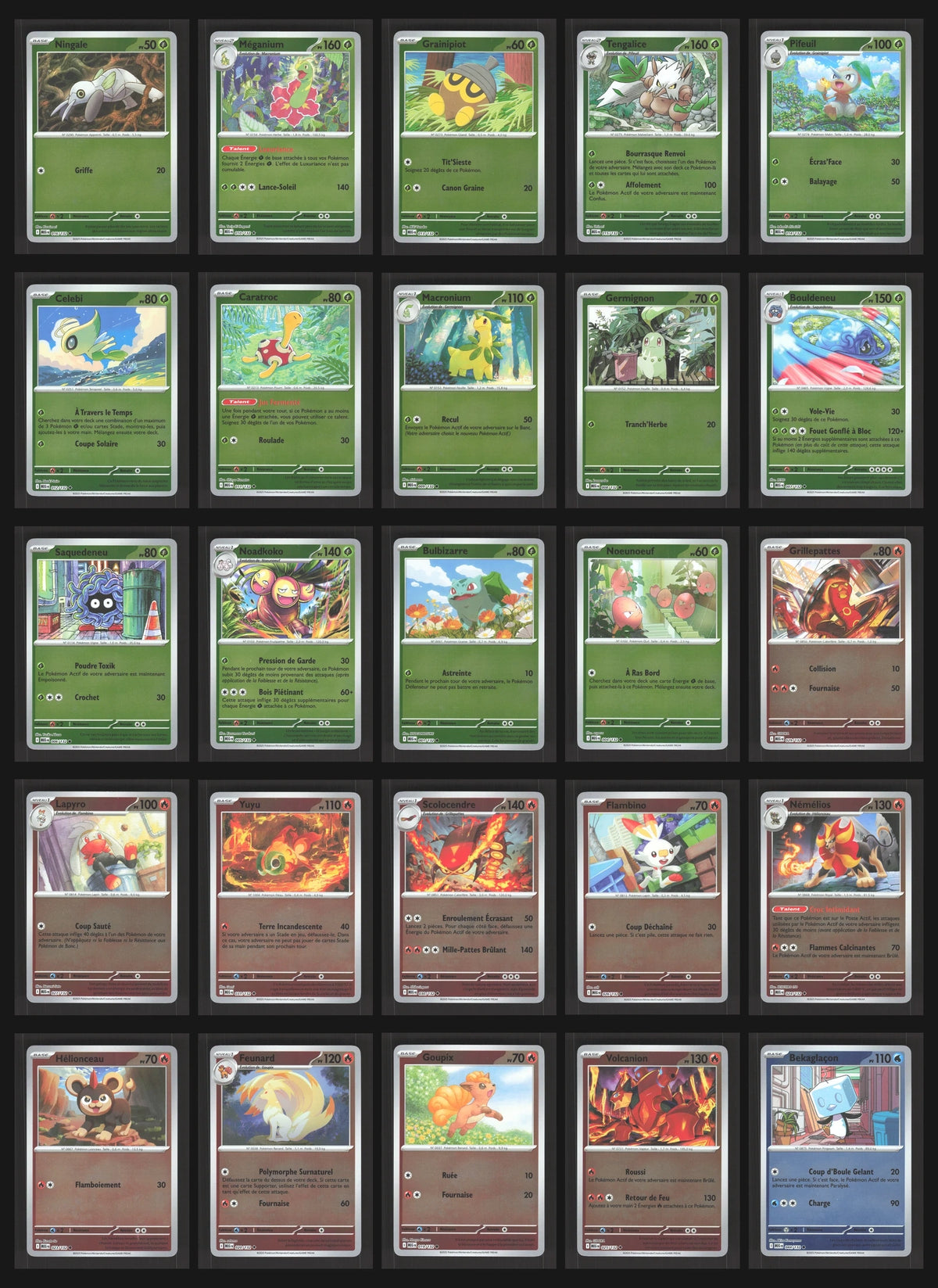 Lot de 97 Reverse ME1 (sans doublon)