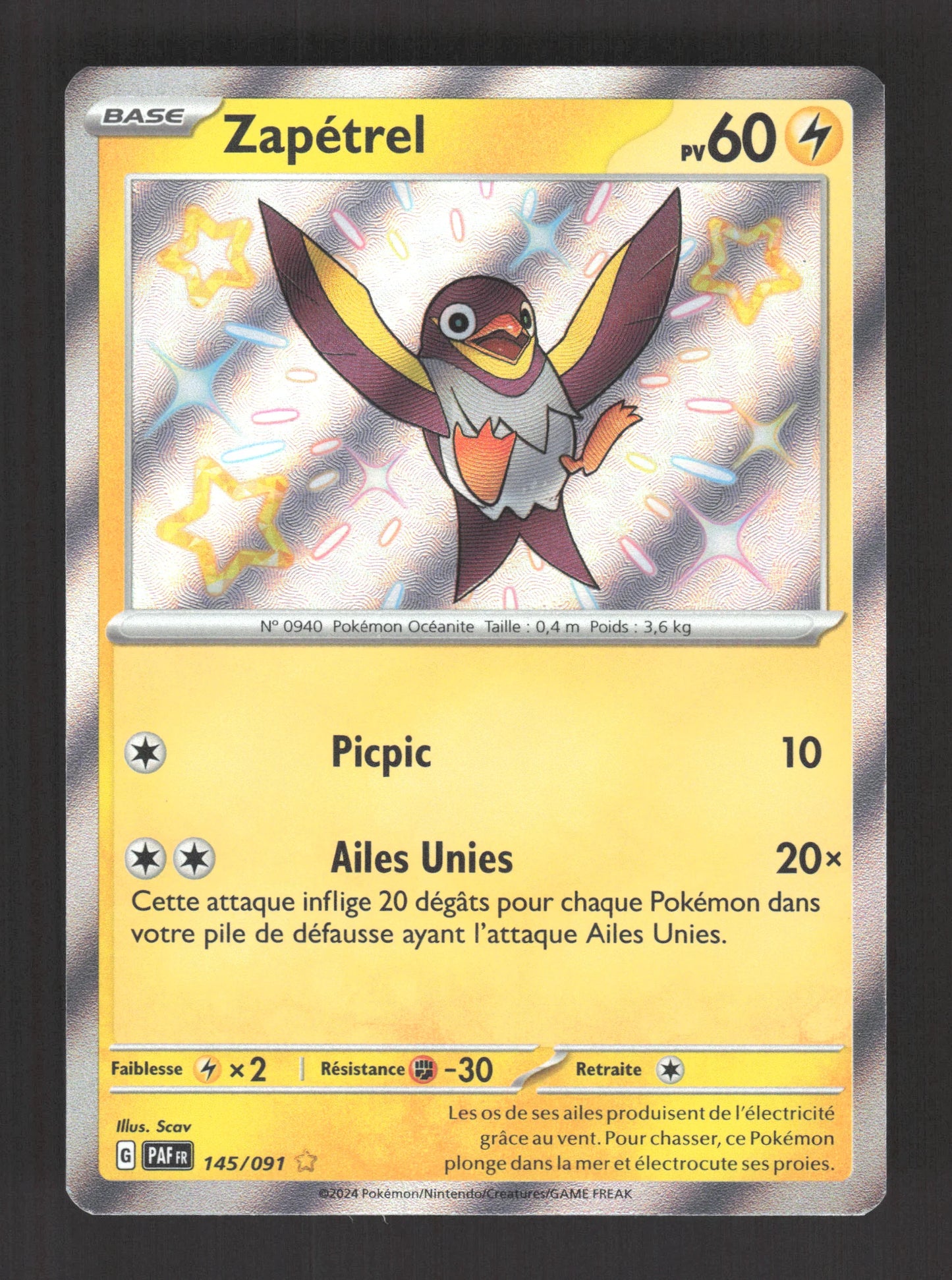 145/091 Zapetrel SHINY - Destinées de Paldea
