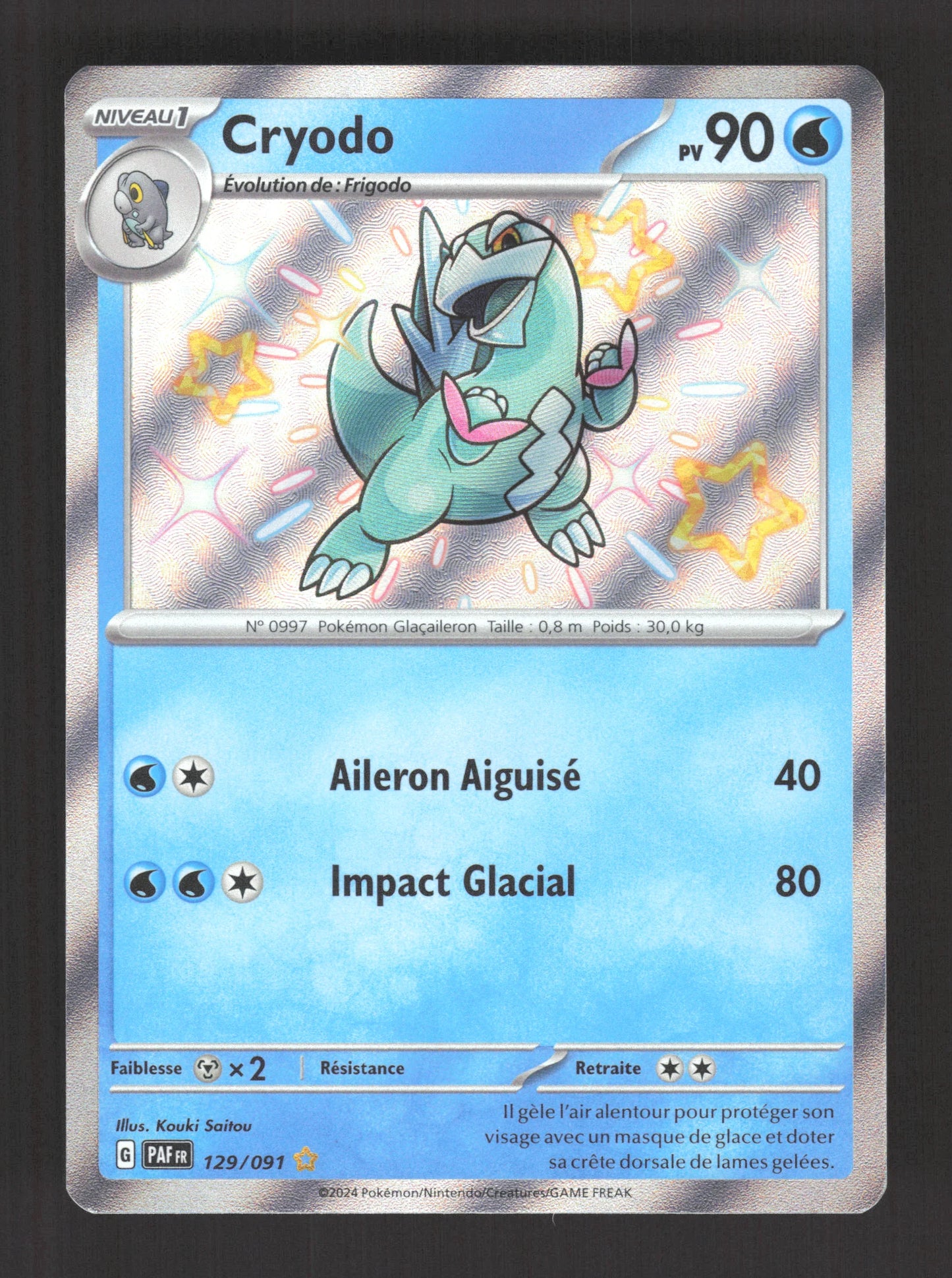 129/091 Cryodo SHINY - Destinées de Paldea