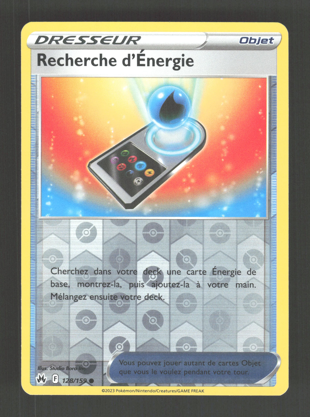 128/159 Recherche Energie REVERSE - Zénith Suprême