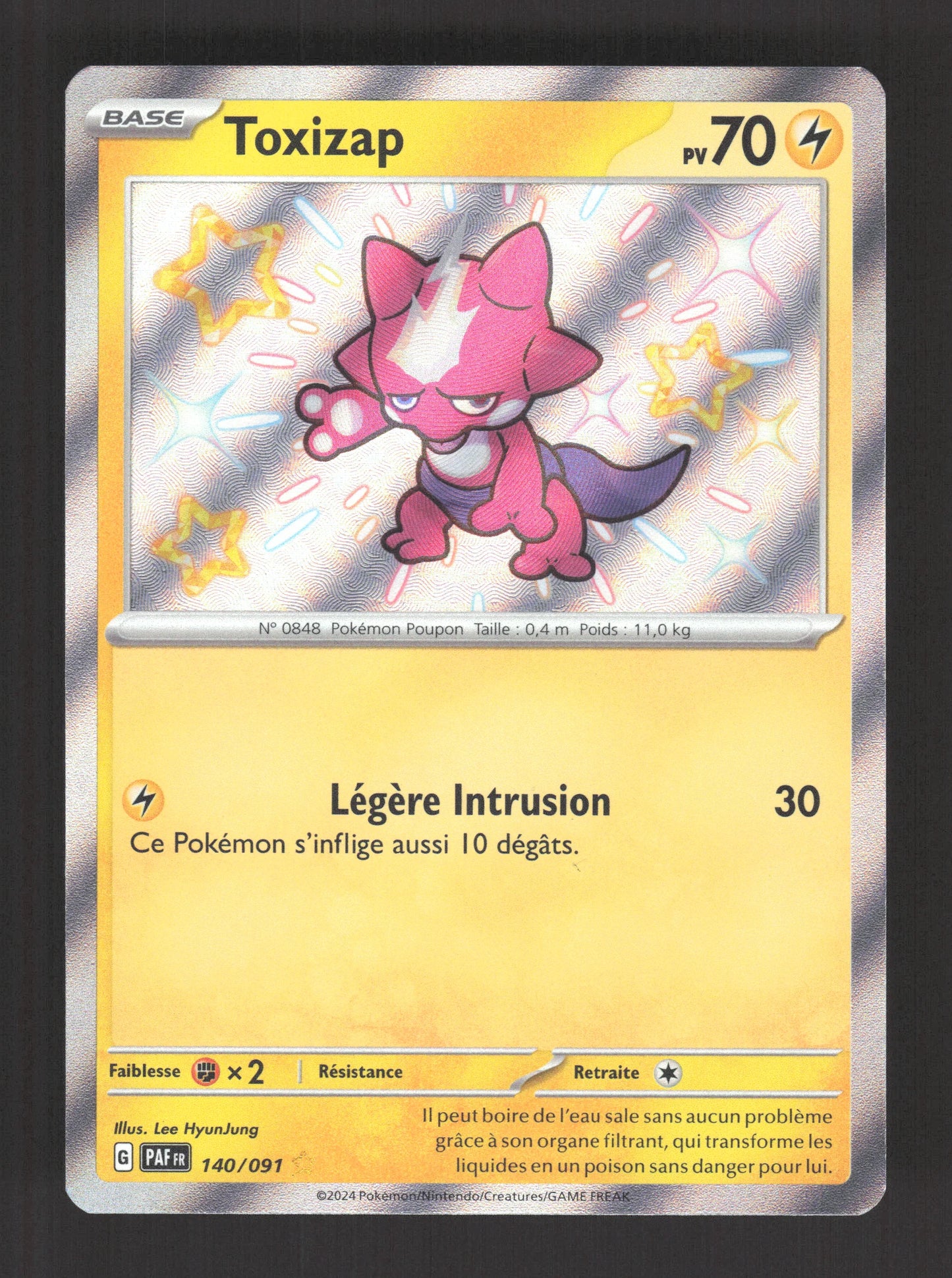 140/091 Toxizap SHINY - Destinées de Paldea