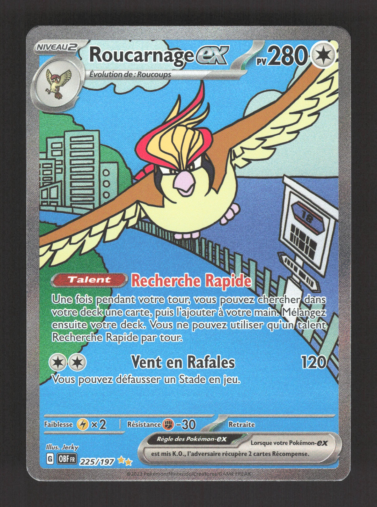 225/197 Roucarnage EX - Flammes Obsidiennes
