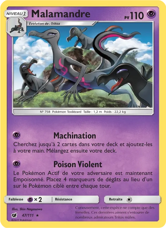 47/111 Malamandre HOLO - Invasion Carmin