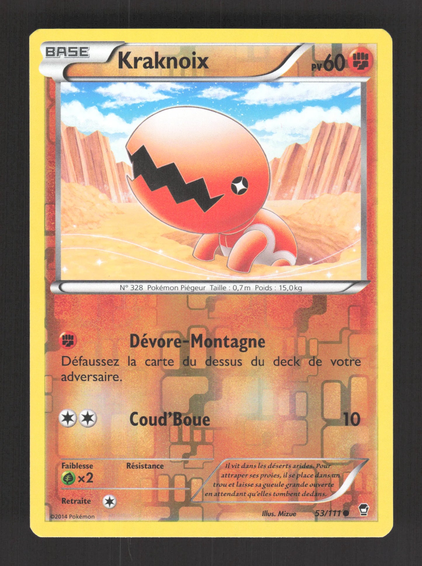 53/111 Kraknoix REVERSE - Poings Furieux