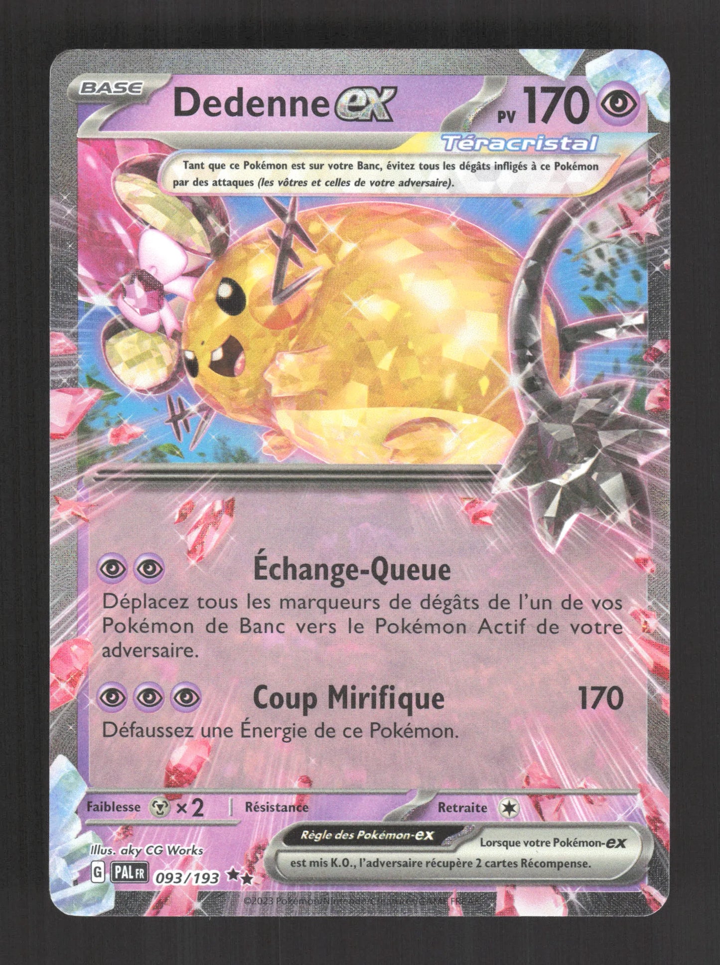 093/193 Dedenne EX - Évolutions à Paldea