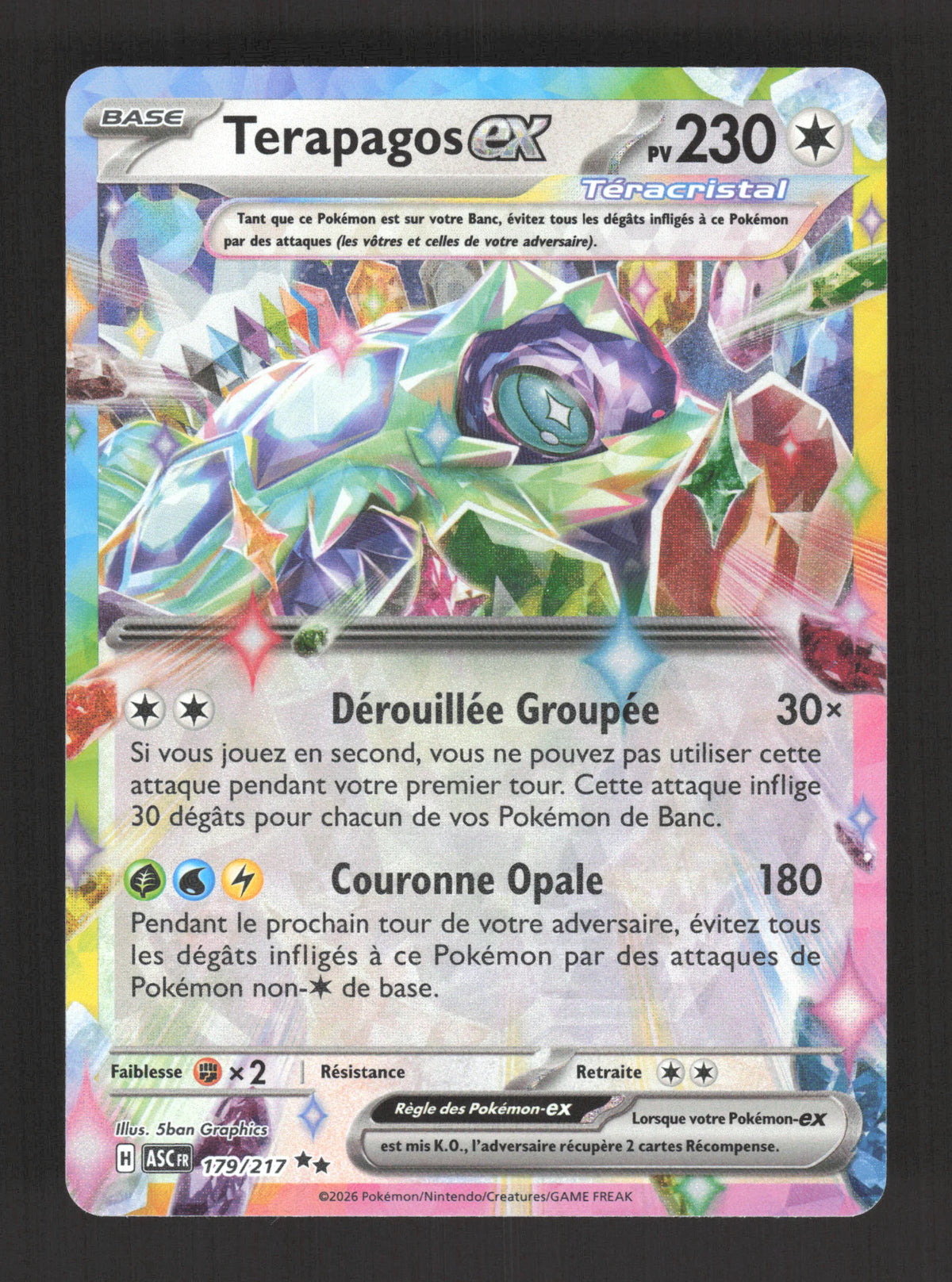 179/217 Terapagos EX - Héros Transcendants