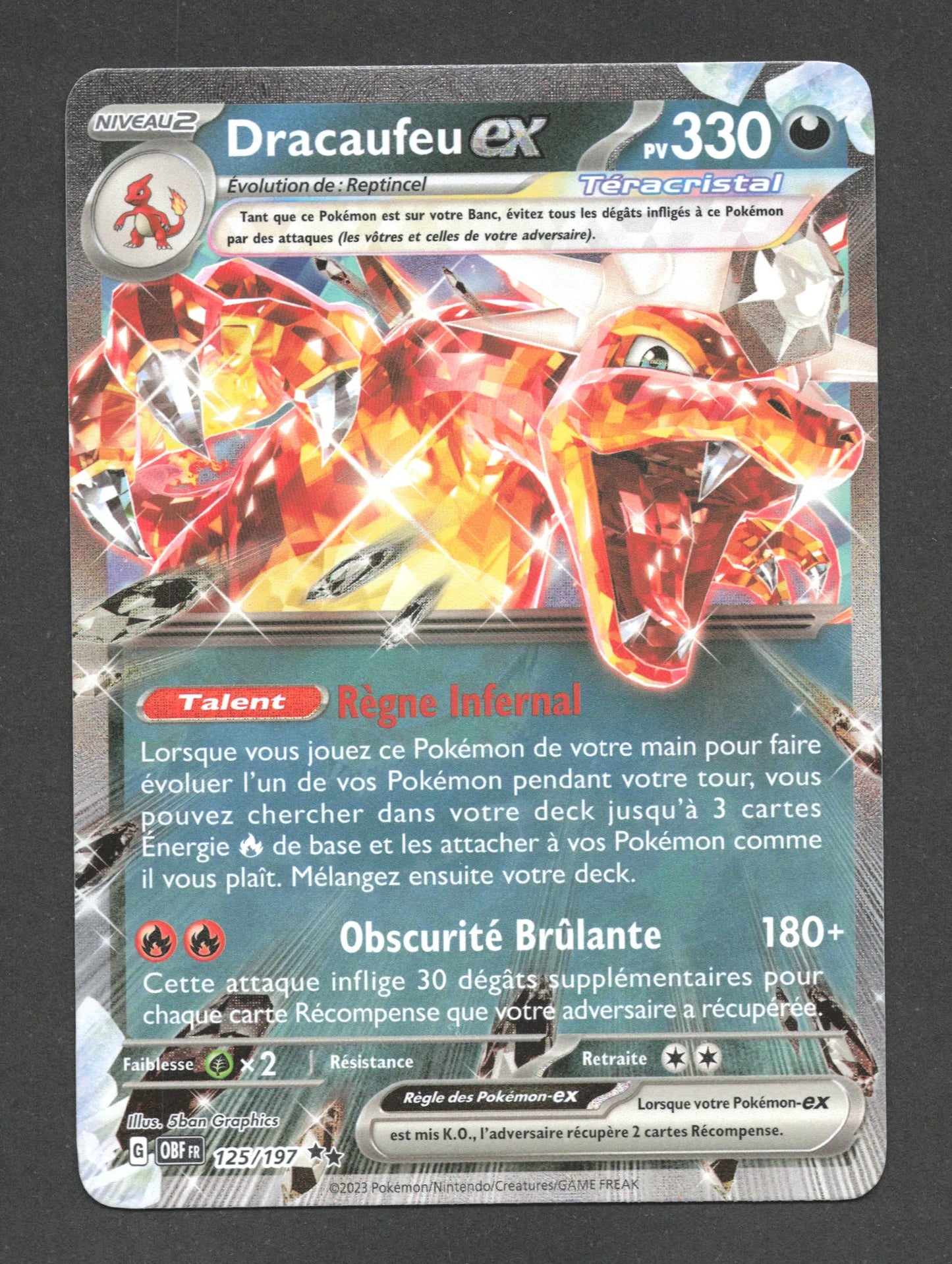 125/197 Dracaufeu EX - Flammes Obsidiennes