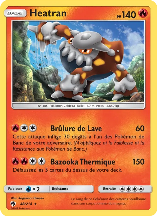 48/214 Heatran HOLO - Tonnerre Perdu