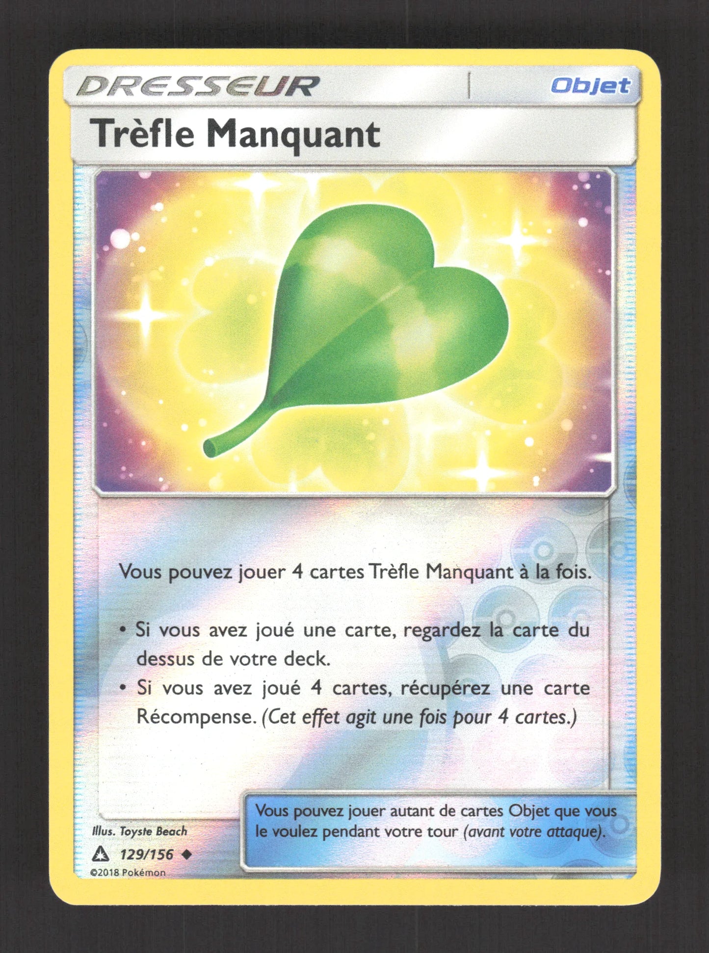 129/156 Trefle Manquant REVERSE - Ultra-Prisme