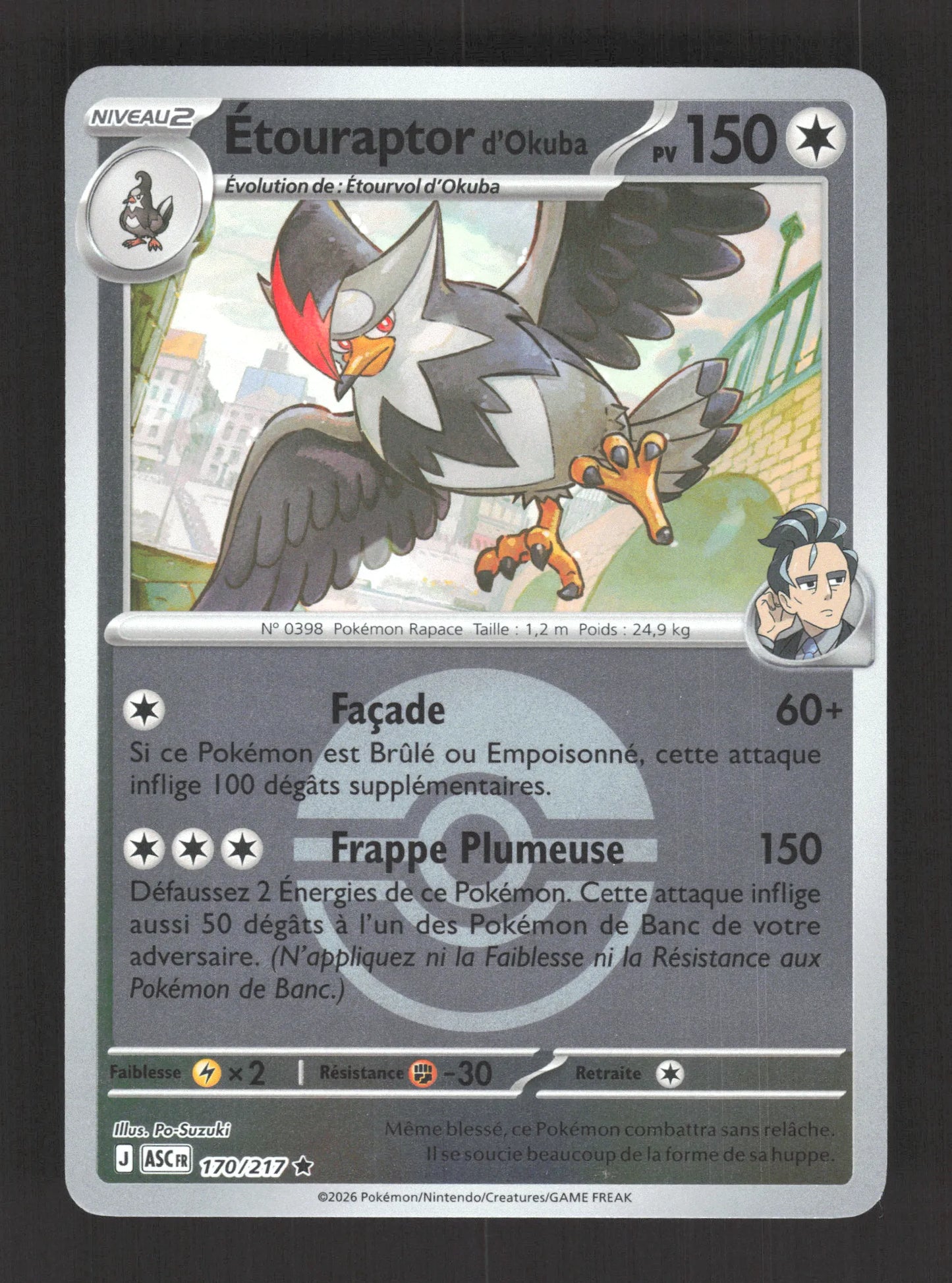 170/217 Etouraptor POKEBALL - Héros Transcendants