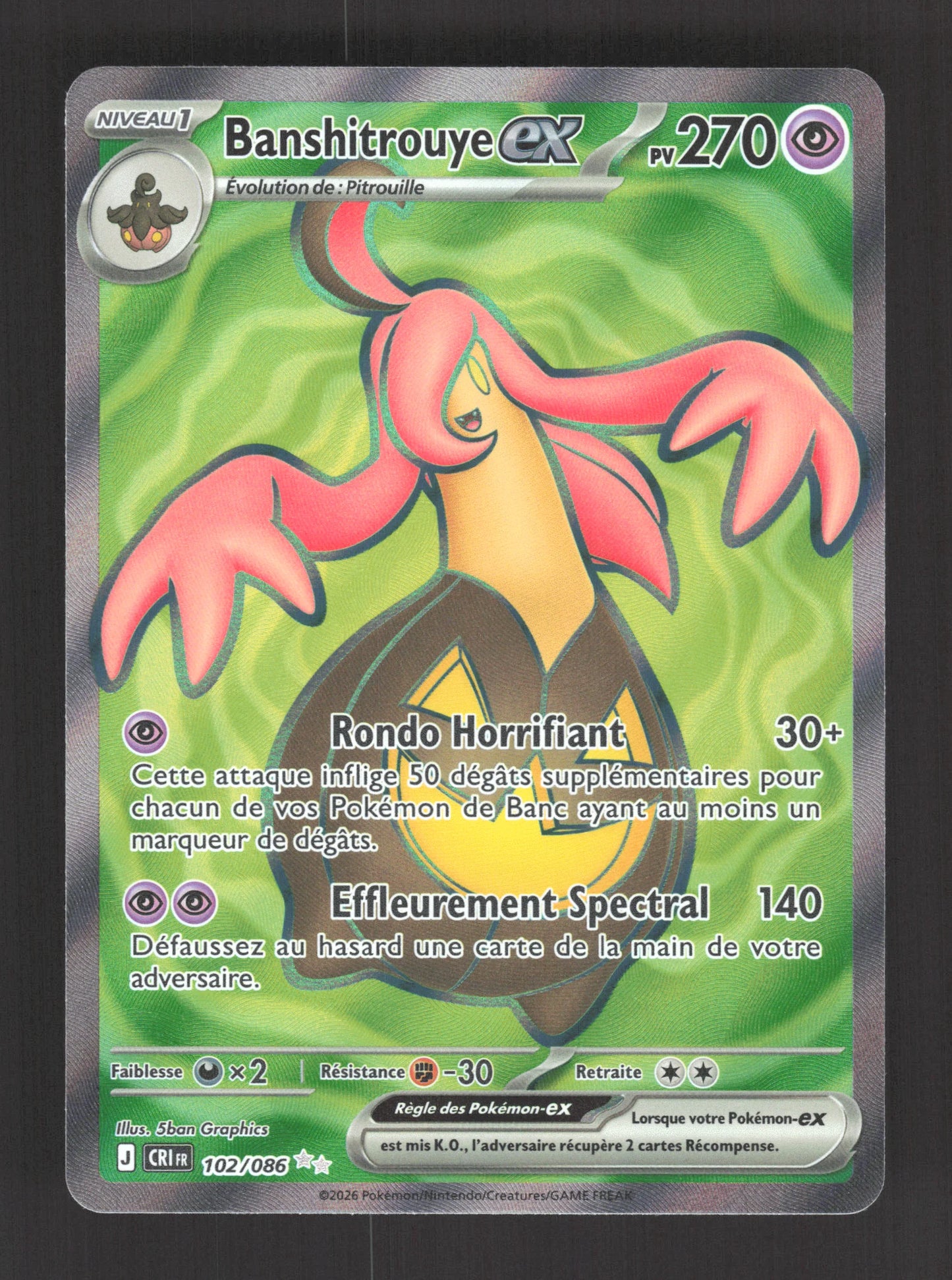102/086 Banshitrouye EX - Chaos Ascendant