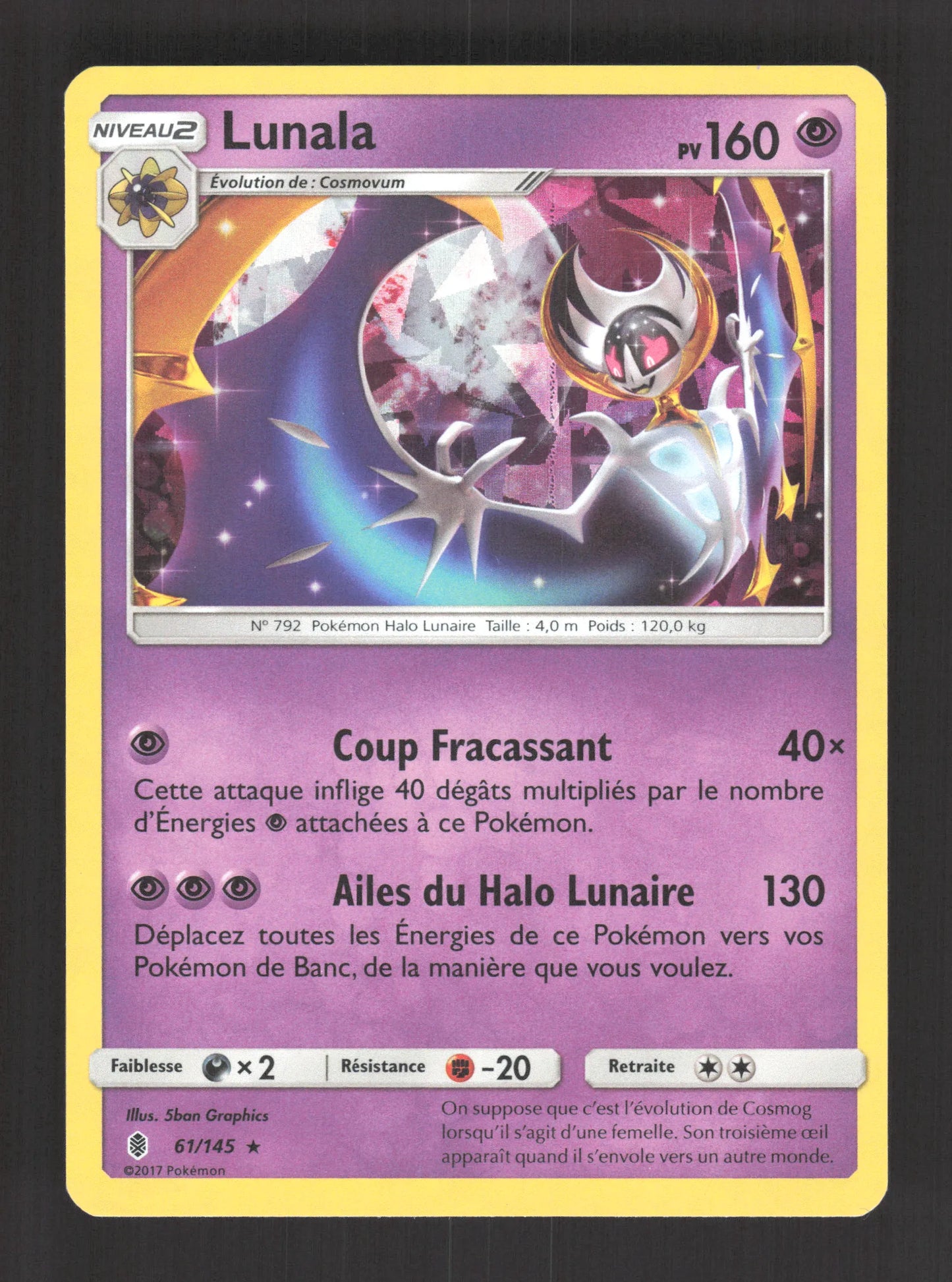 61/145 Lunala HOLO MOSAIQUE - Gardiens Ascendants
