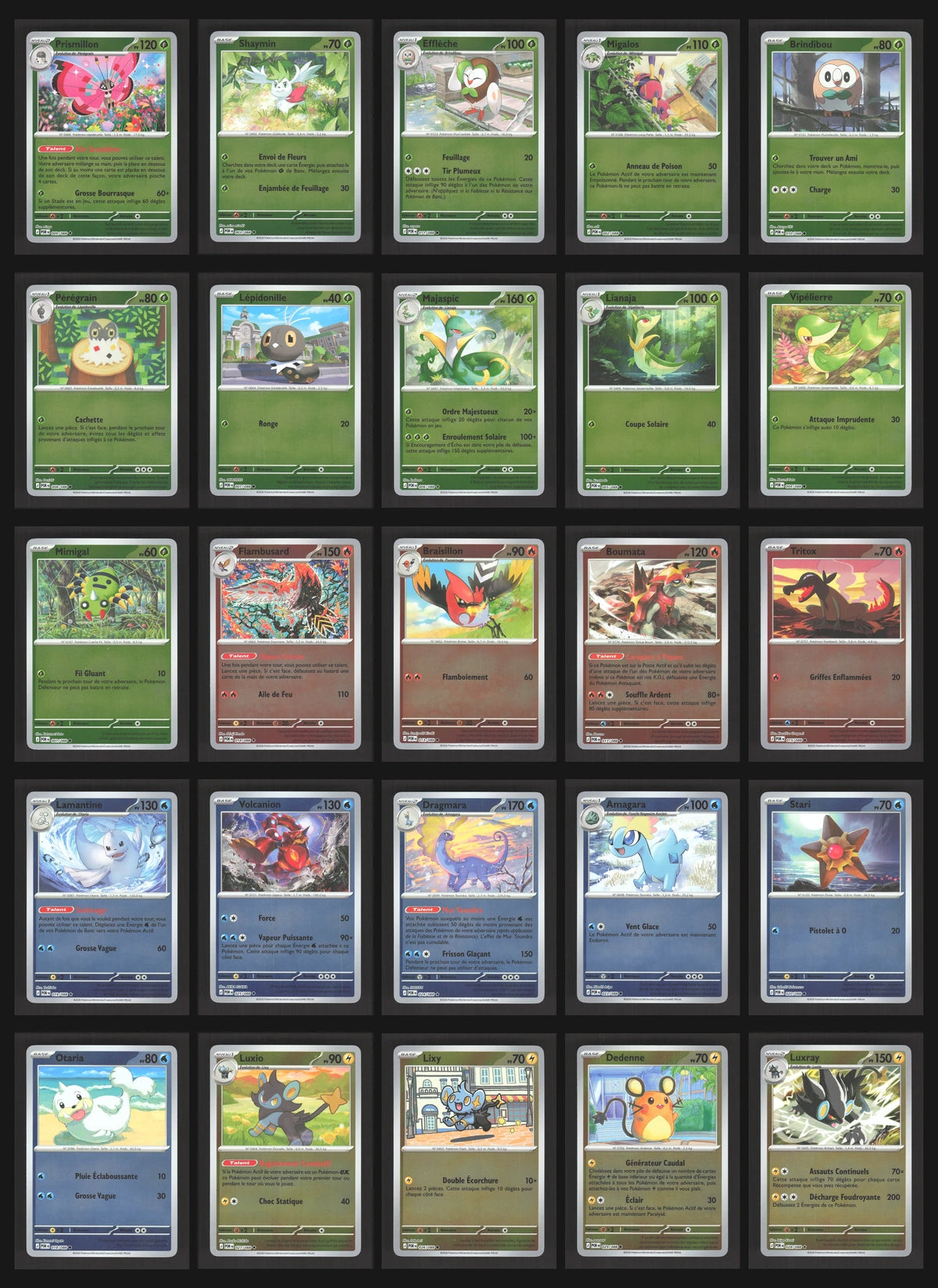 Lot de 76 Reverse ME3 (sans doublon)