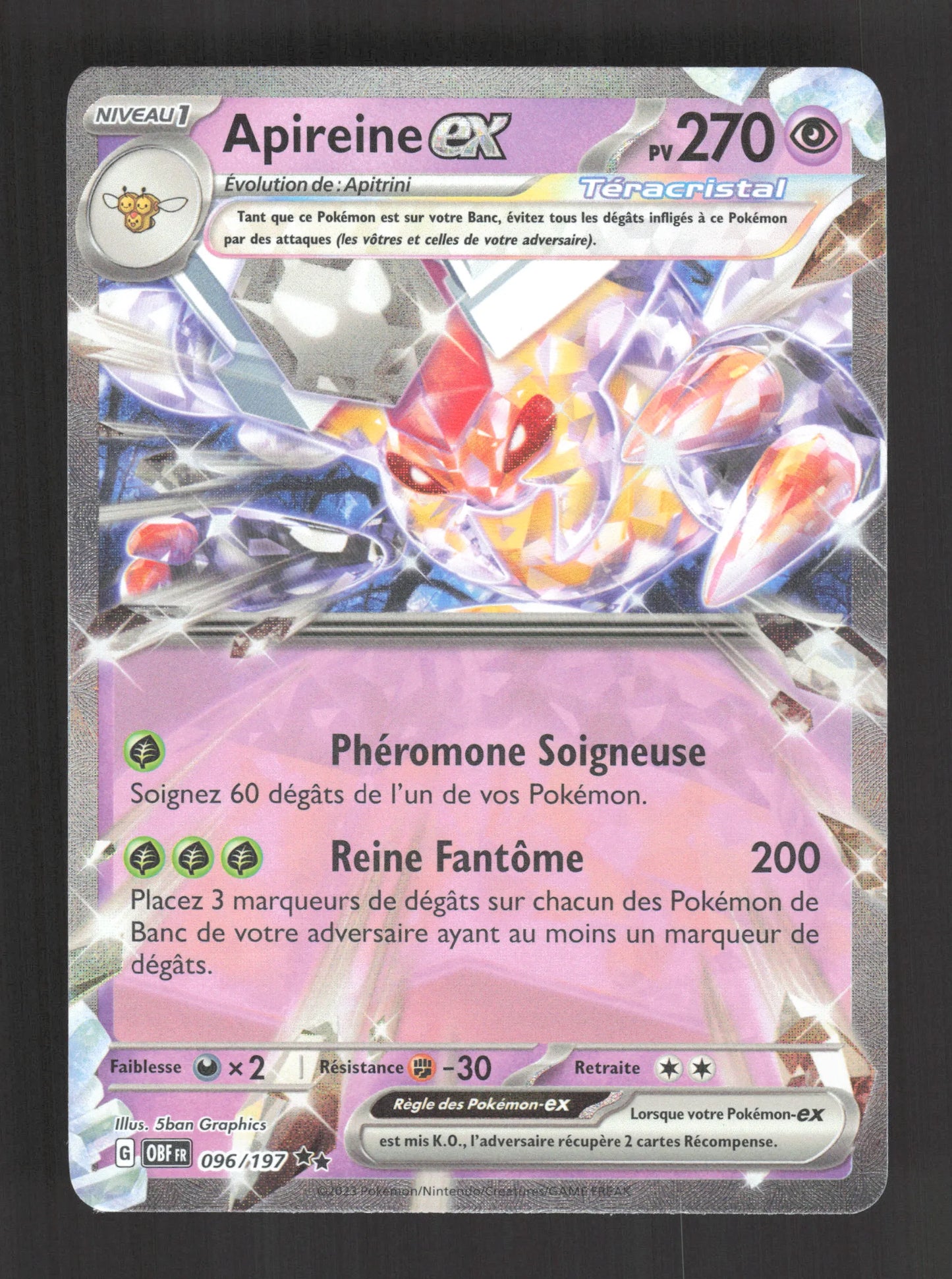 096/197 Apireine EX - Flammes Obsidiennes