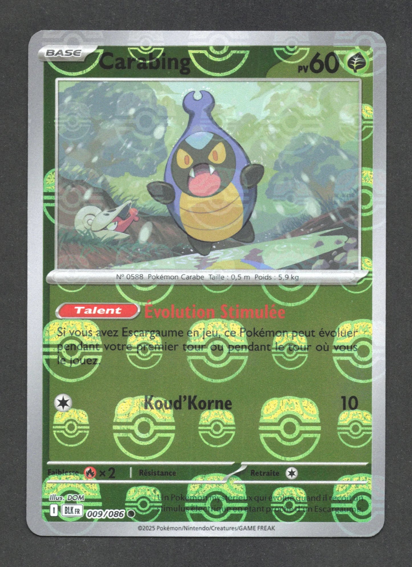 009/086 Carabing MASTERBALL - Foudre Noire - Masterball