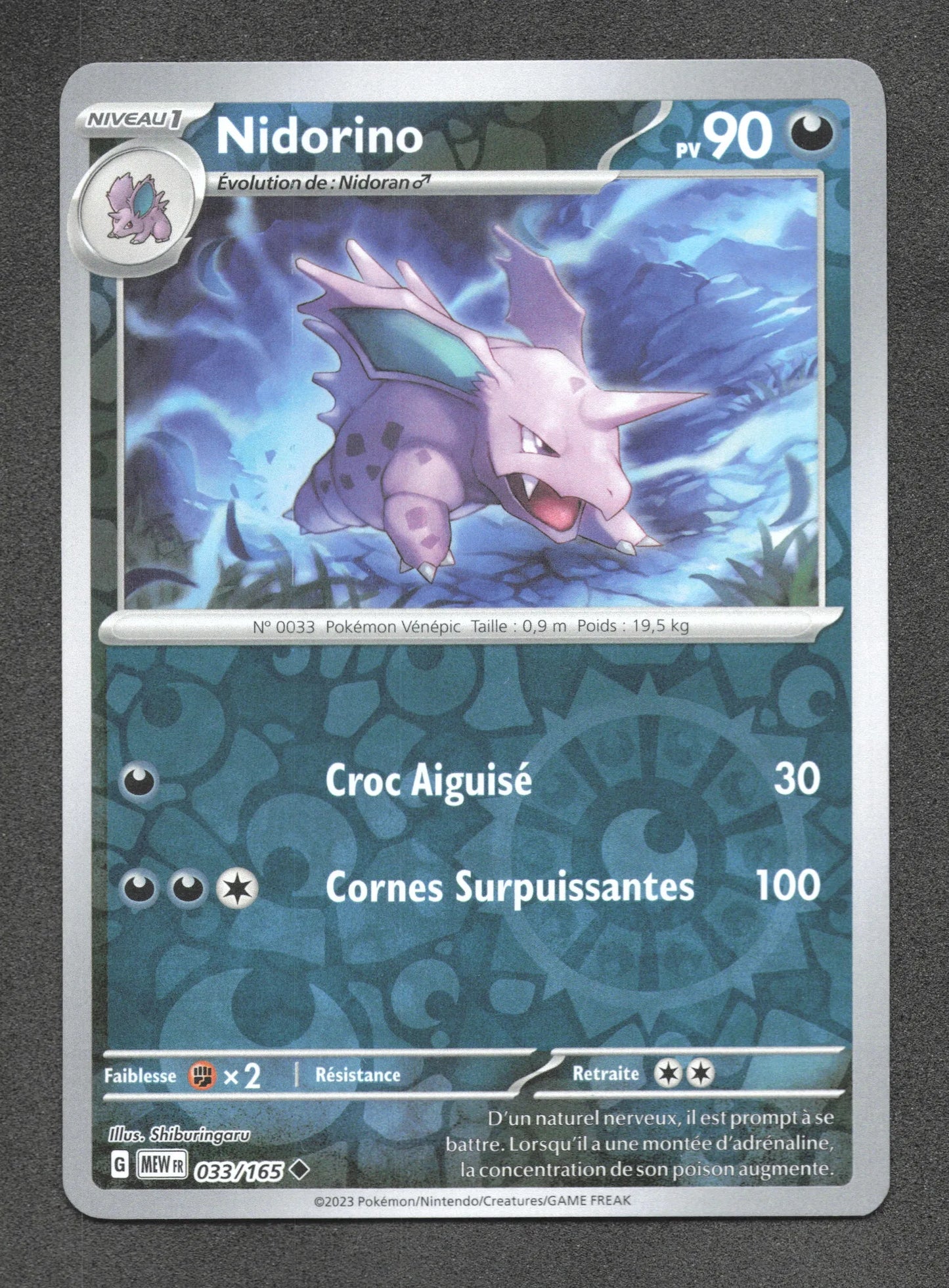 033/165 Nidorino REVERSE - 151