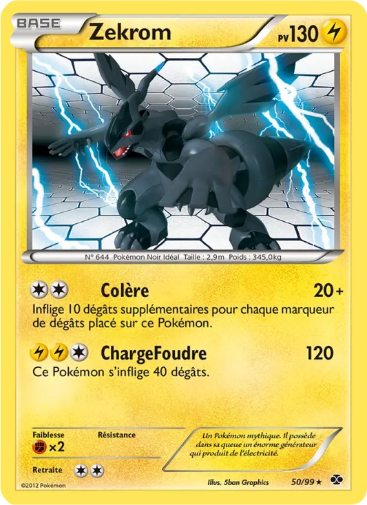 50/99 Zekrom RARE - Destinées Futures