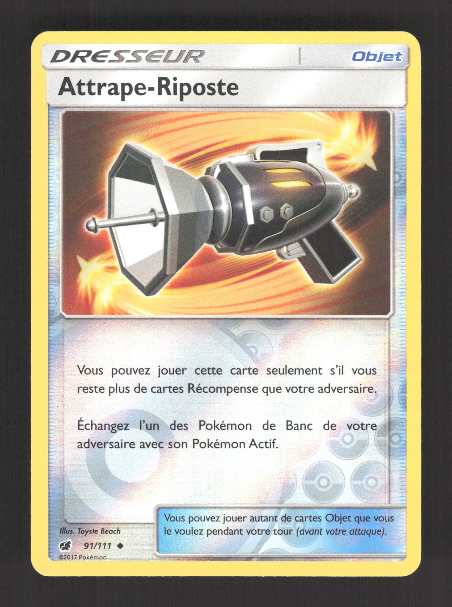 91/111 Attrape Riposte REVERSE - Invasion Carmin