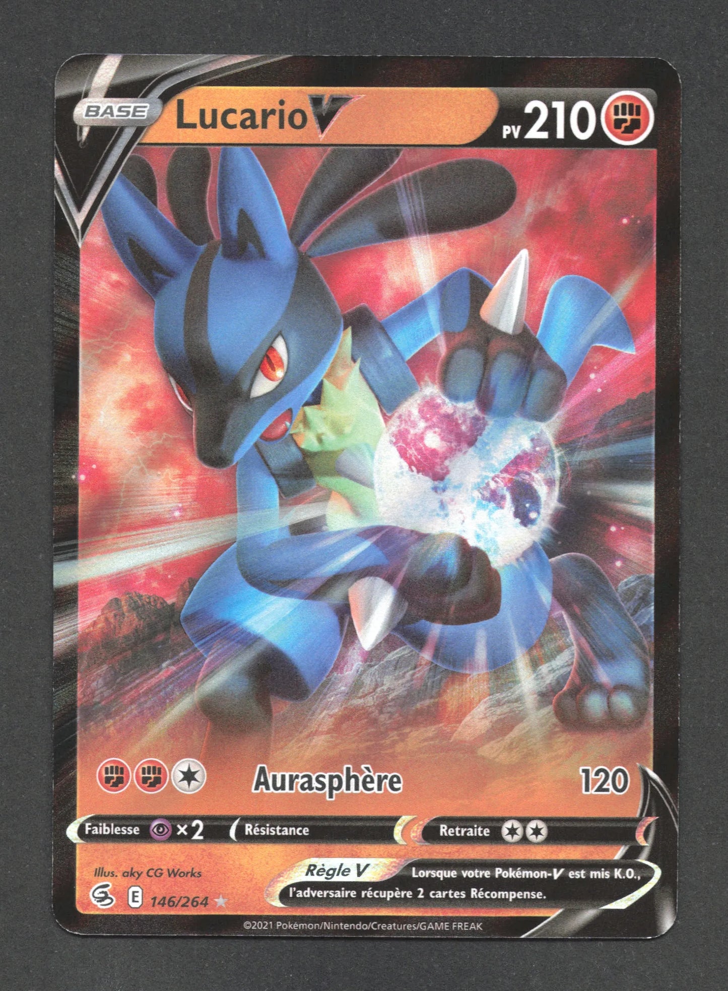 146/264 Lucario V - Poing de Fusion