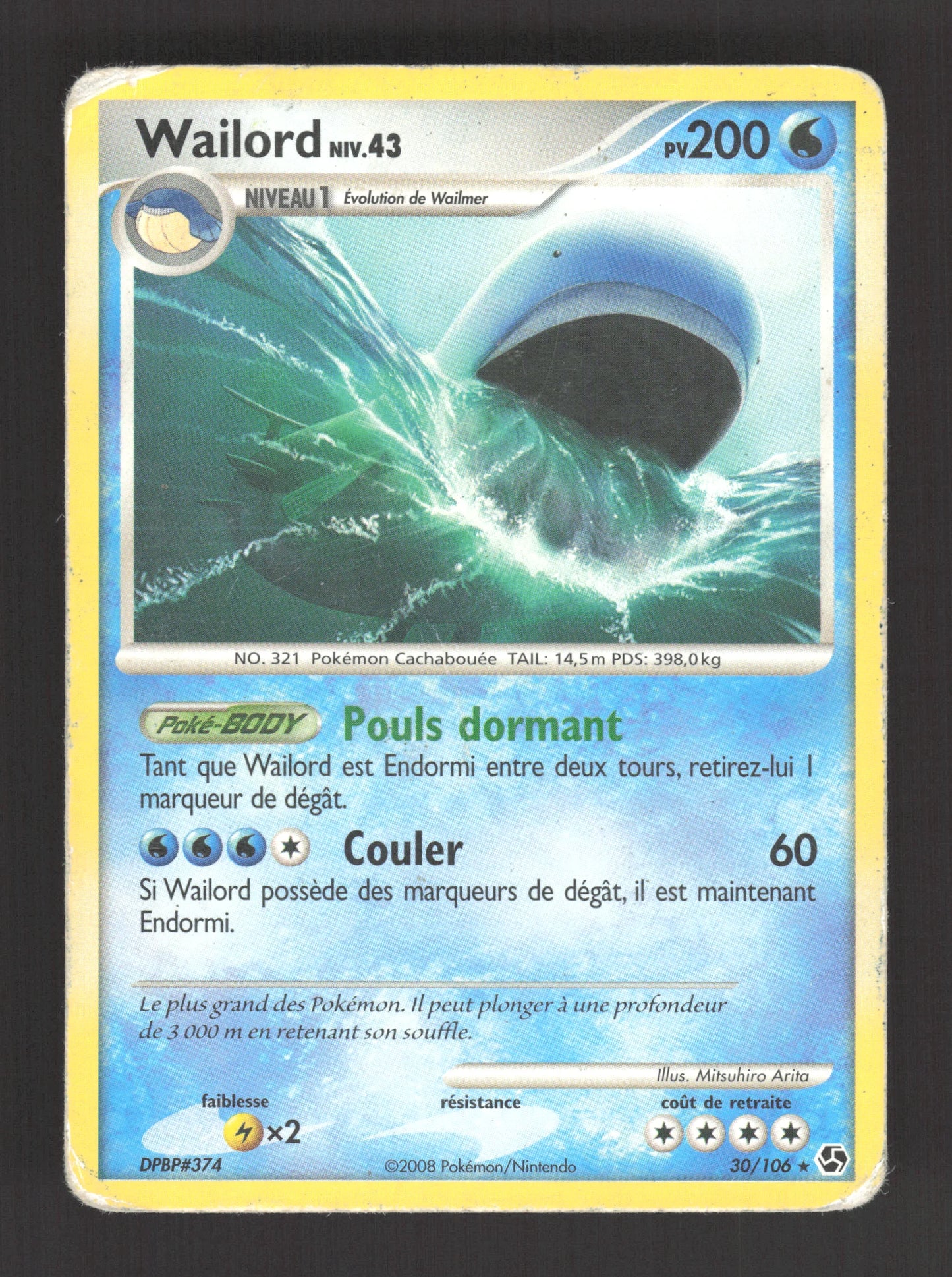30/106 Wailord RARE - Duels au Sommet
