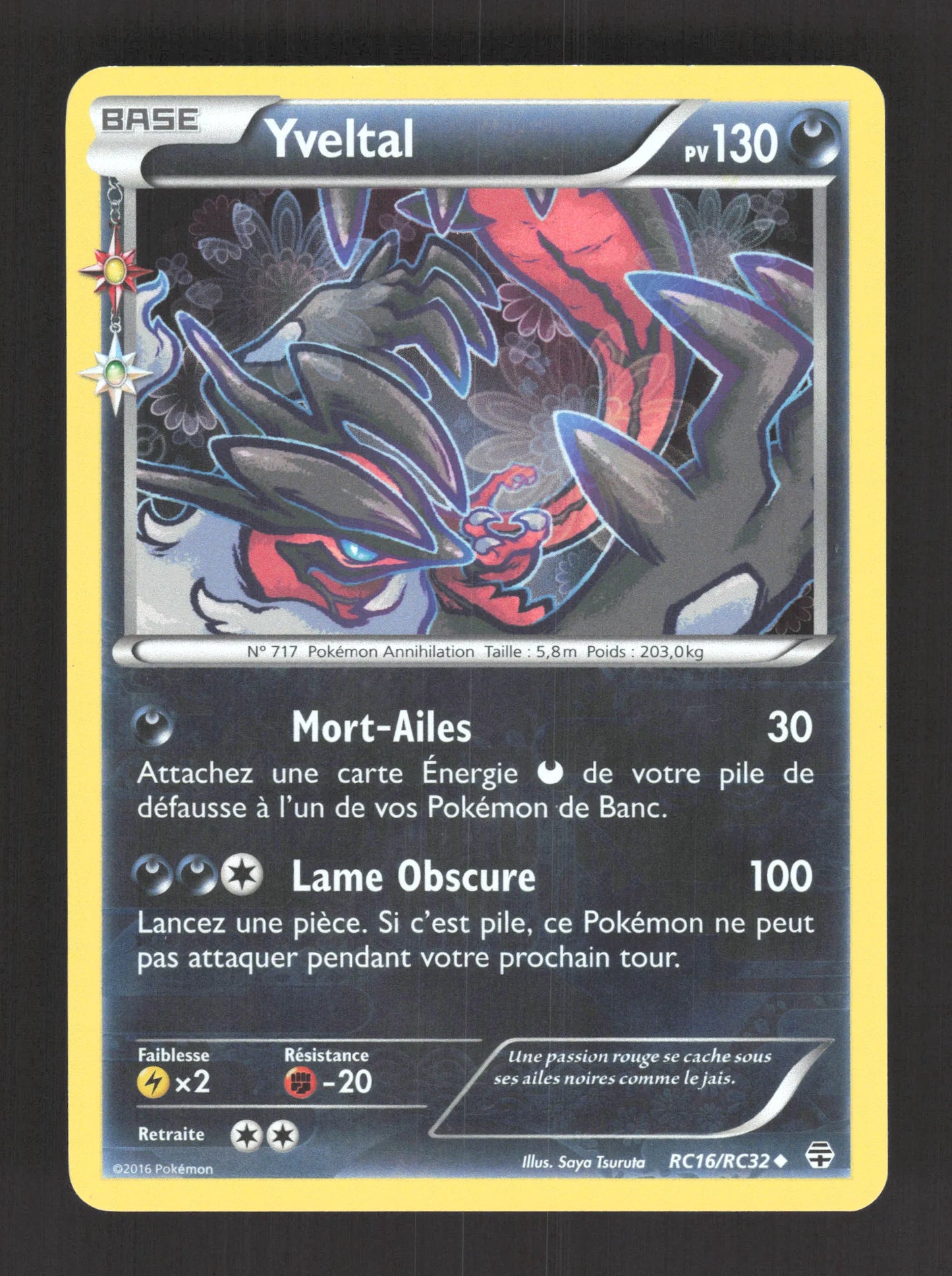 RC16/RC32 Yveltal HOLO - Générations