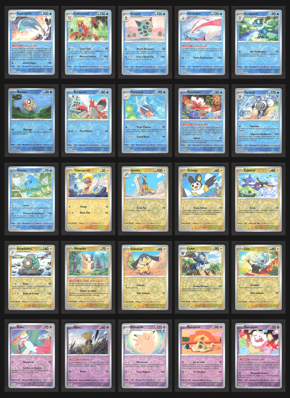 Lot de 93 Reverse EV6 (sans doublon)