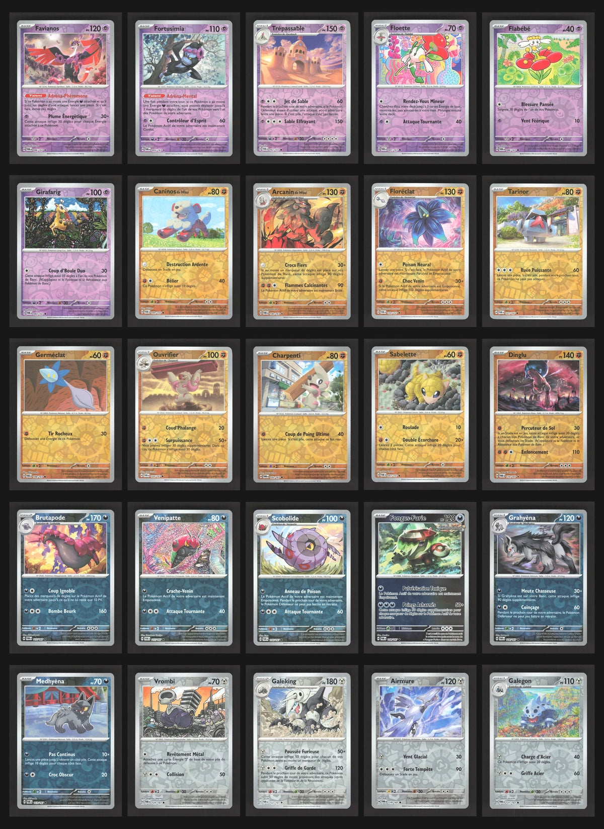 Lot de 93 Reverse EV6 (sans doublon)