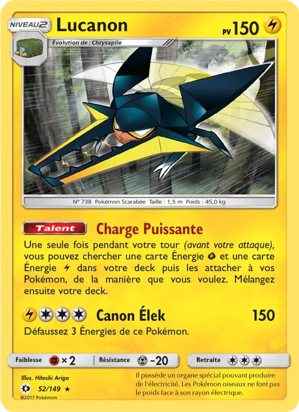 52/149 Lucanon REVERSE - Soleil et Lune