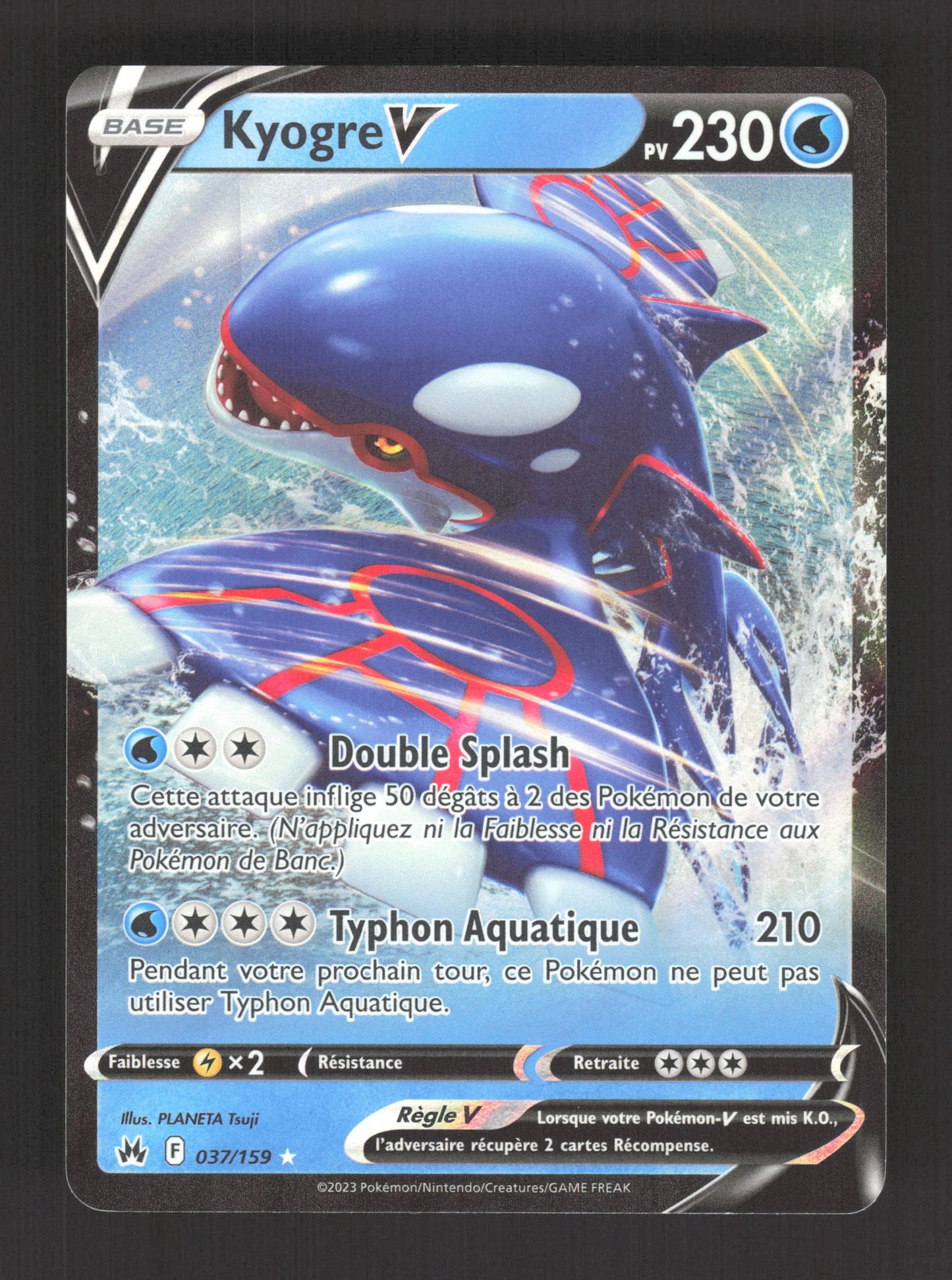 037/159 Kyogre V - Zénith Suprême