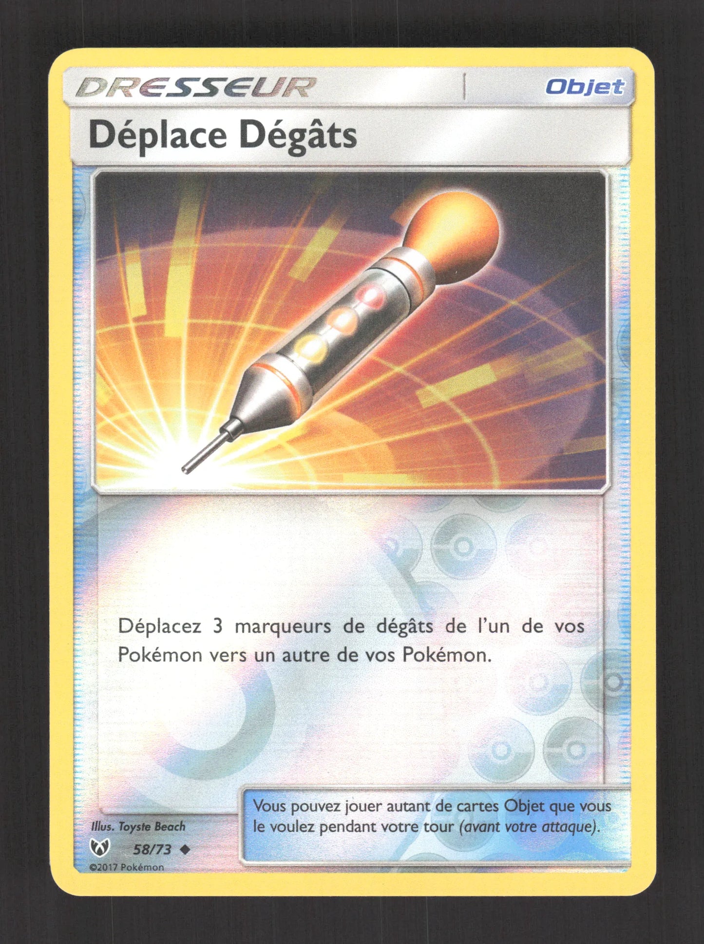 58/73 Deplace Degats REVERSE - Légendes Brillantes