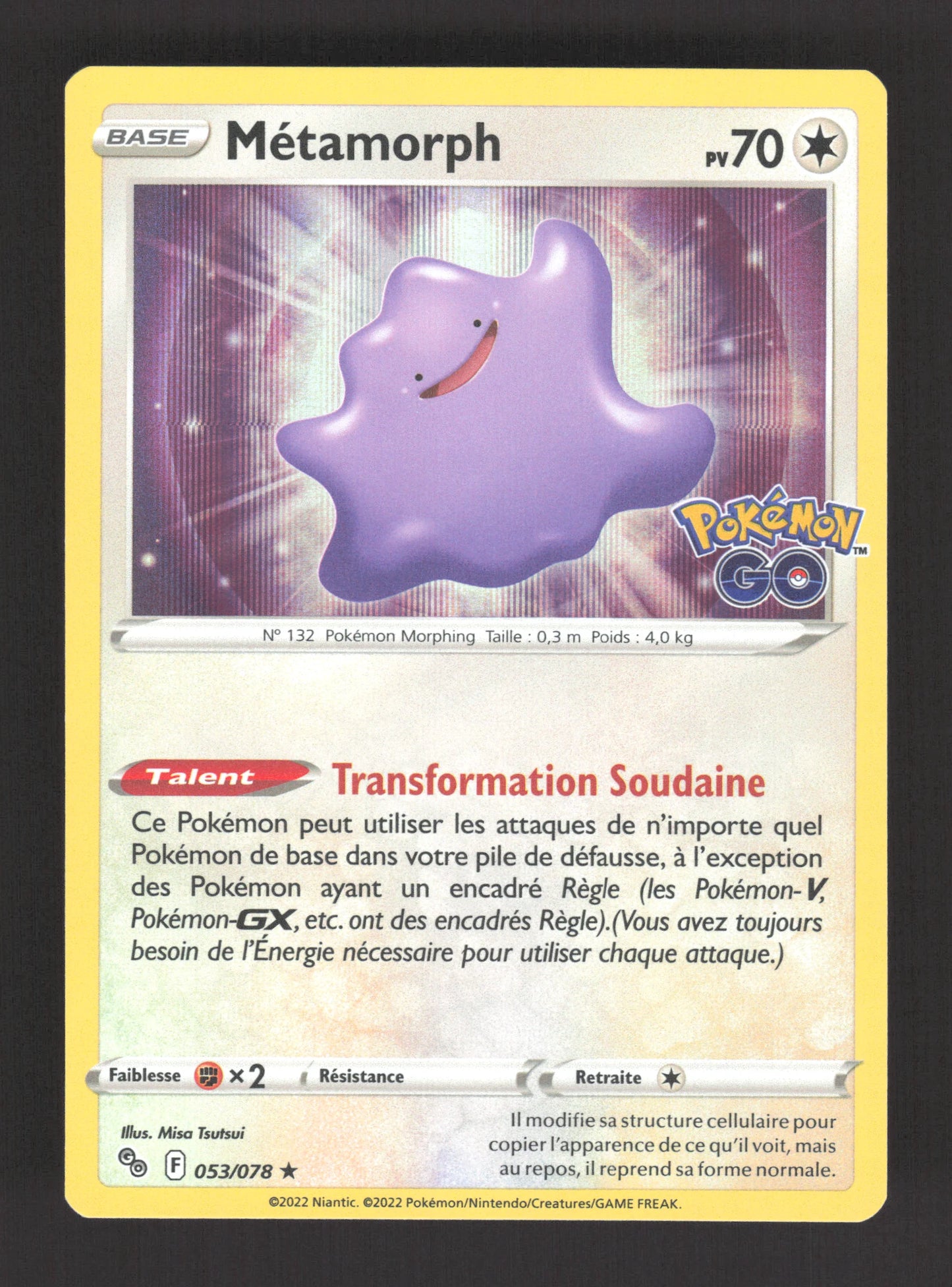 053/078 Metamorph HOLO - Pokémon GO