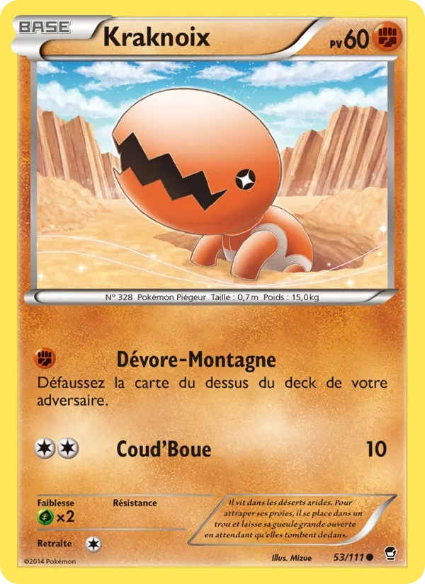 53/111 Kraknoix REVERSE - Poings Furieux