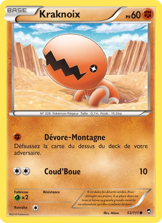 53/111 Kraknoix REVERSE - Poings Furieux