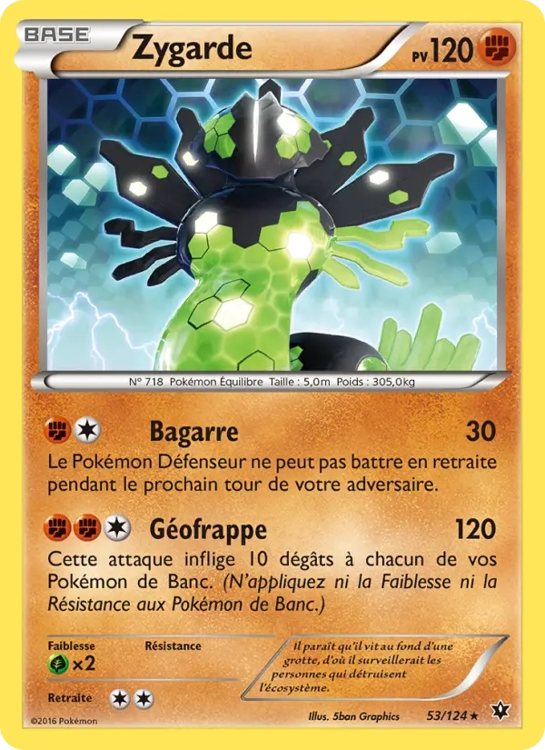 53/124 Zygarde HOLO MOSAIQUE - Impact des Destins
