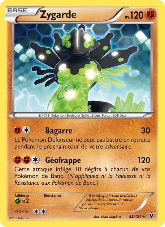 53/124 Zygarde HOLO MOSAIQUE - Impact des Destins