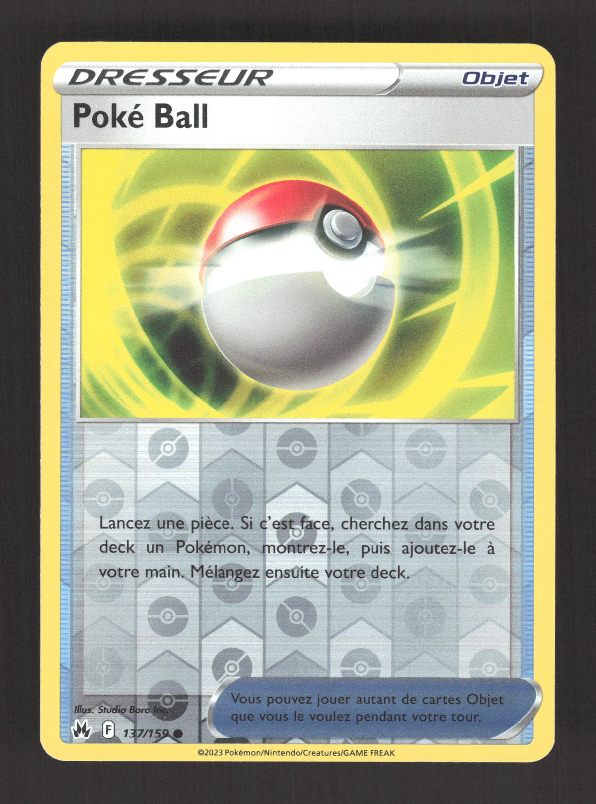 137/159 Poke Ball REVERSE - Zénith Suprême