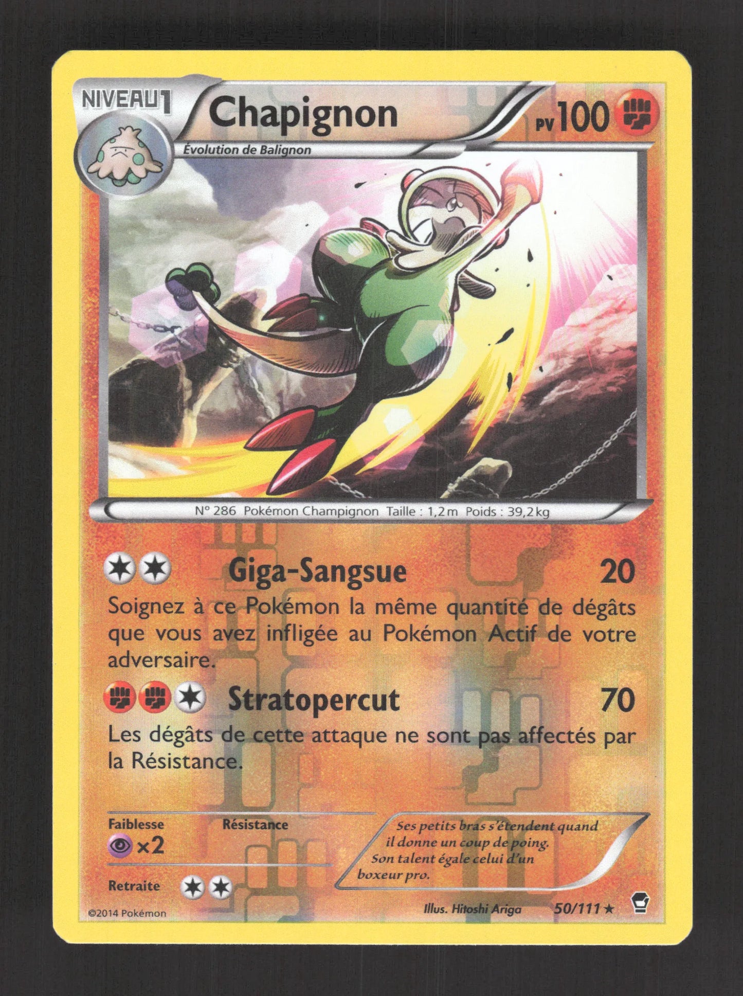 50/111 Chapignon REVERSE - Poings Furieux