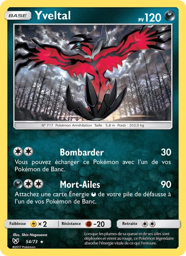 54/73 Yveltal HOLO - Légendes Brillantes