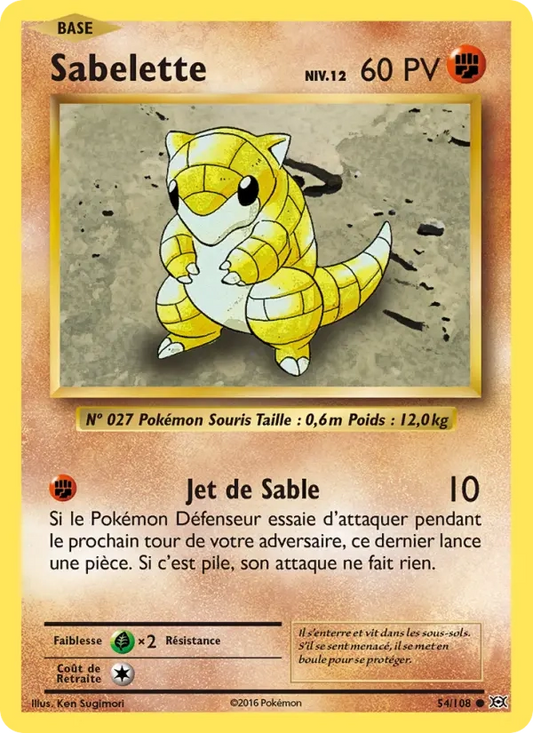 54/108 Sabelette REVERSE - Évolutions