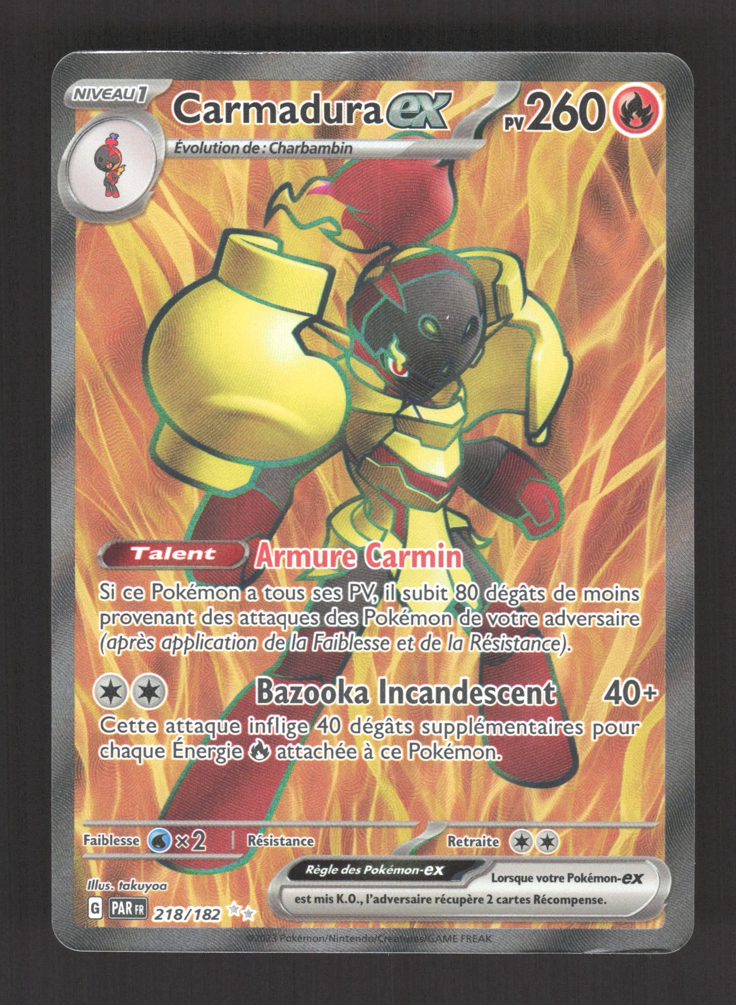 218/182 Carmadura EX - Faille Paradoxe