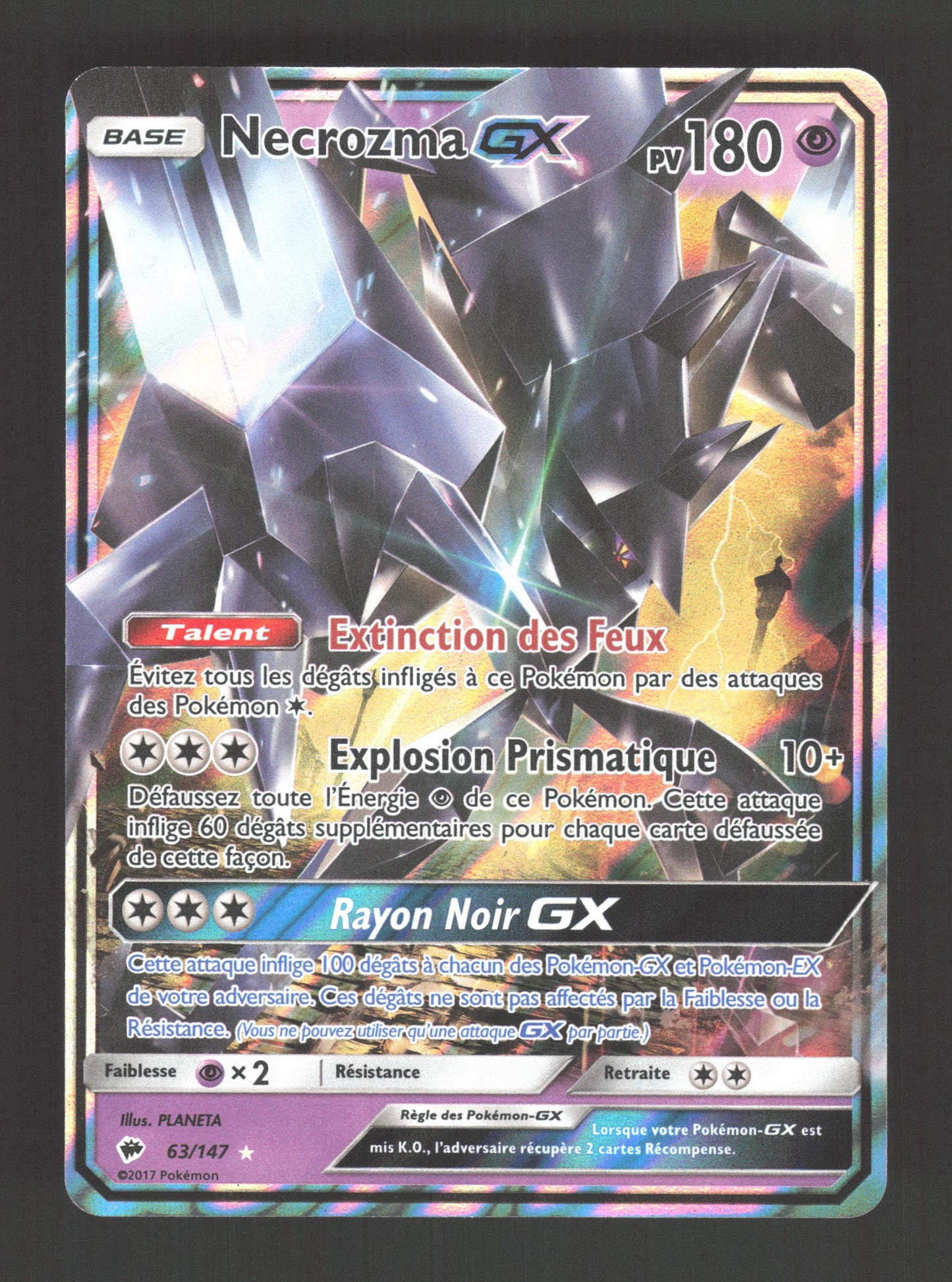 63/147 Necrozma GX - Ombres Ardentes