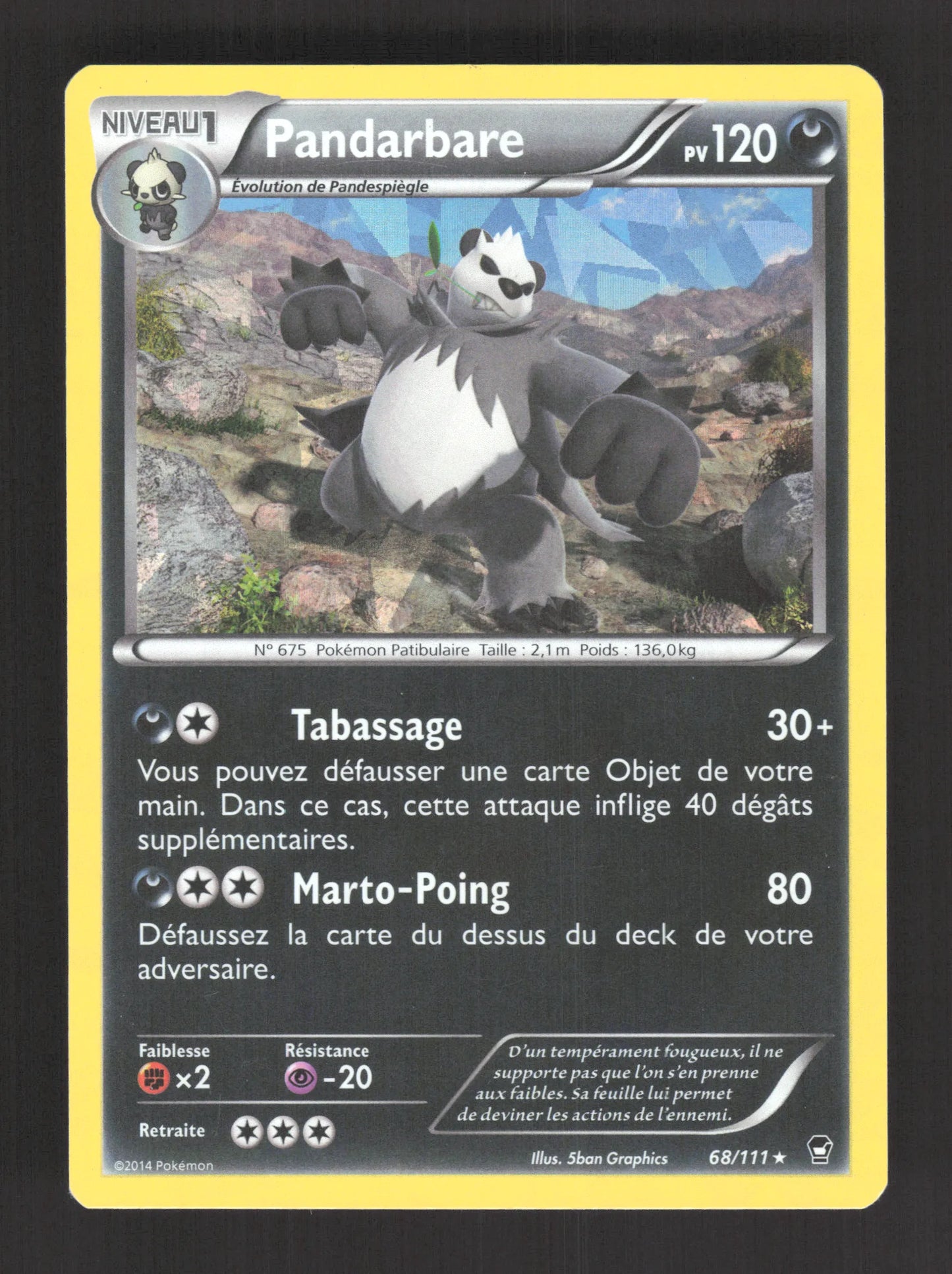 68/111 Pandarbare HOLO MOSAIQUE - Poings Furieux