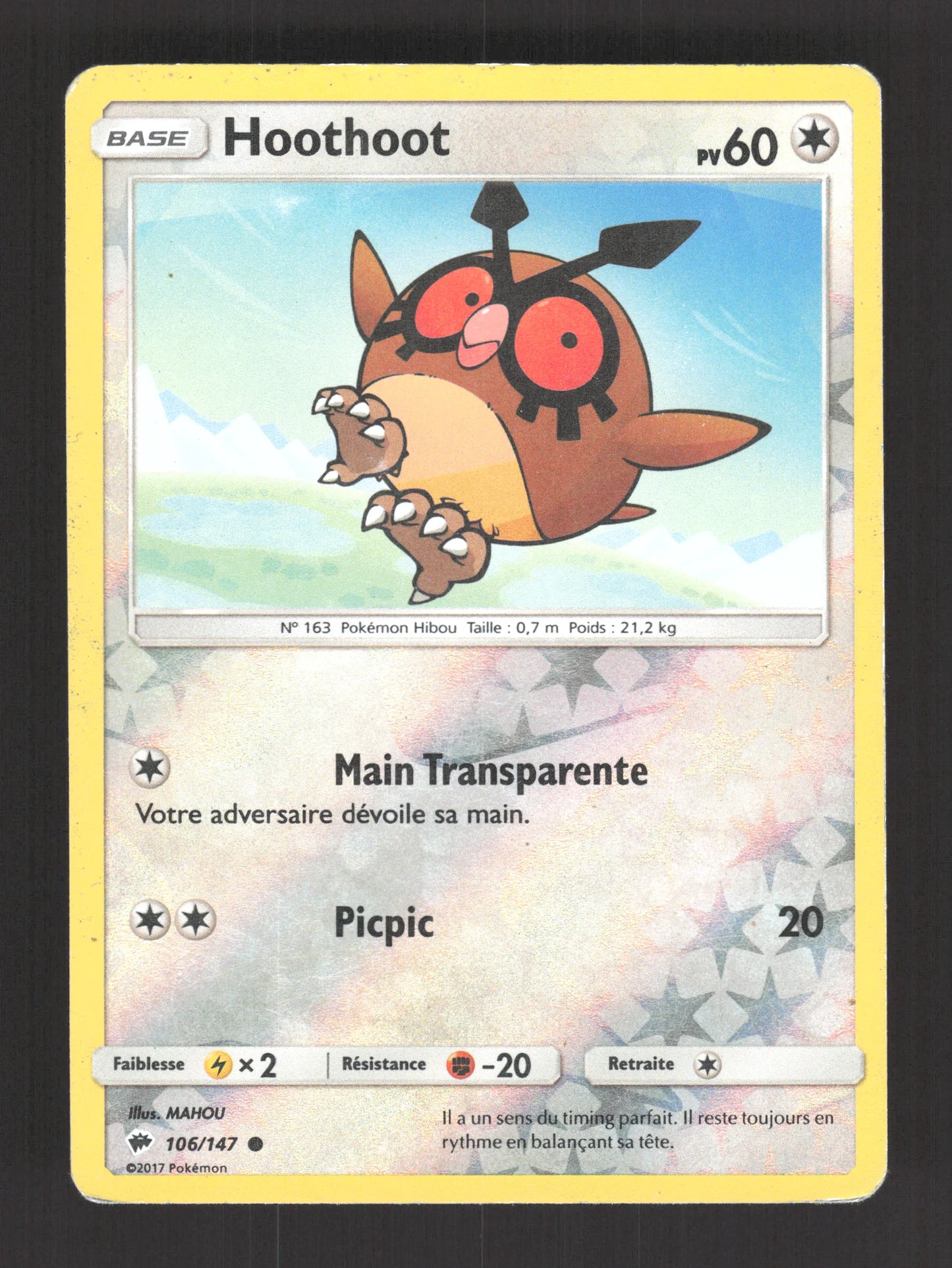 106/147 Hoothoot REVERSE - Ombres Ardentes