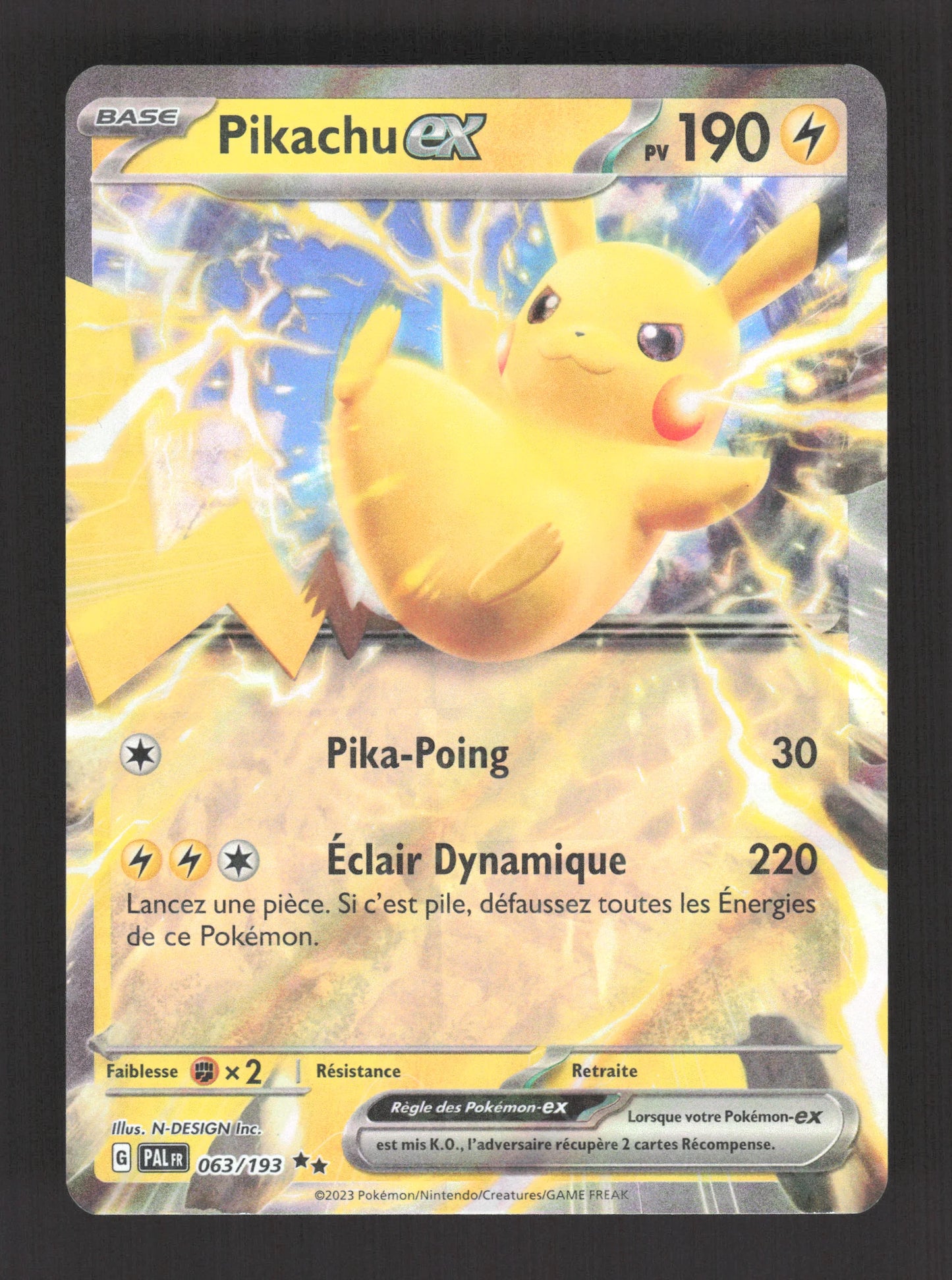 063/193 Pikachu EX - Évolutions à Paldea
