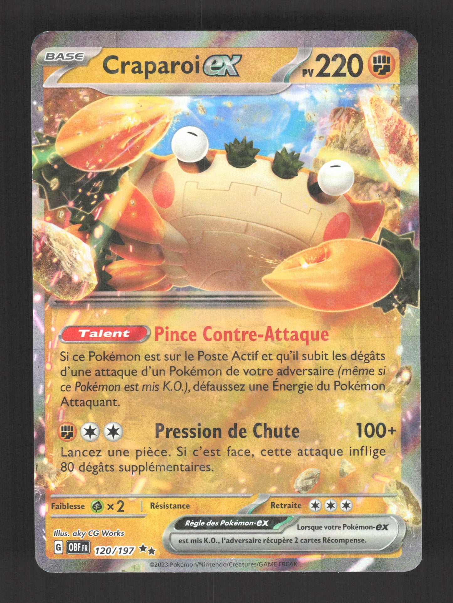 120/197 Craparoi EX - Flammes Obsidiennes