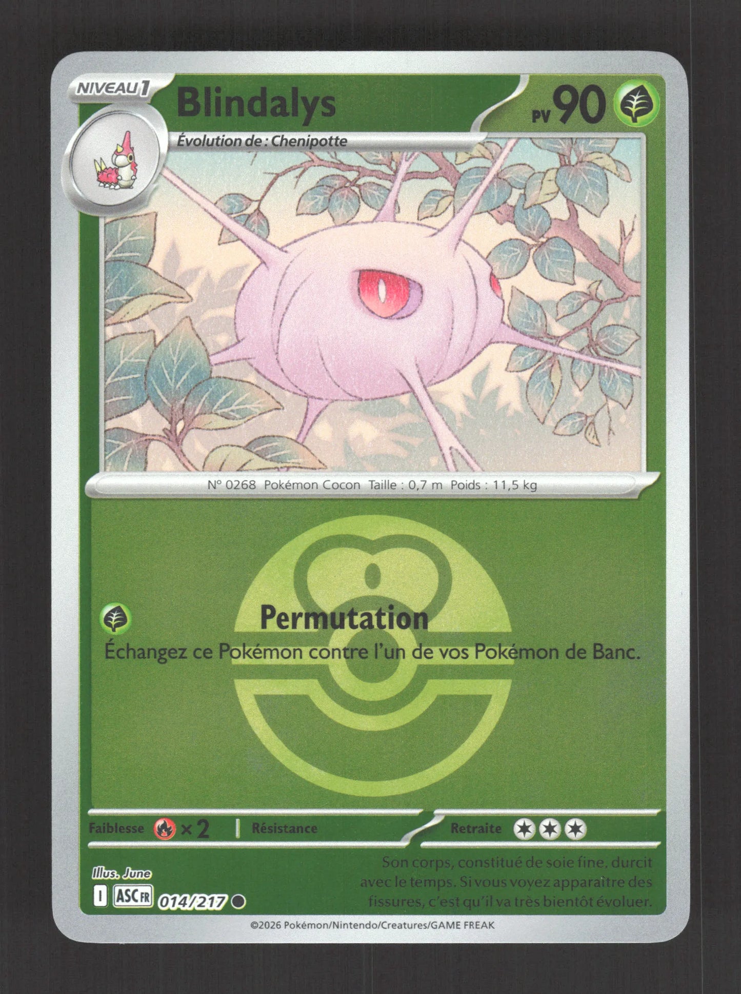 014/217 Blindalys POKEBALL - Héros Transcendants