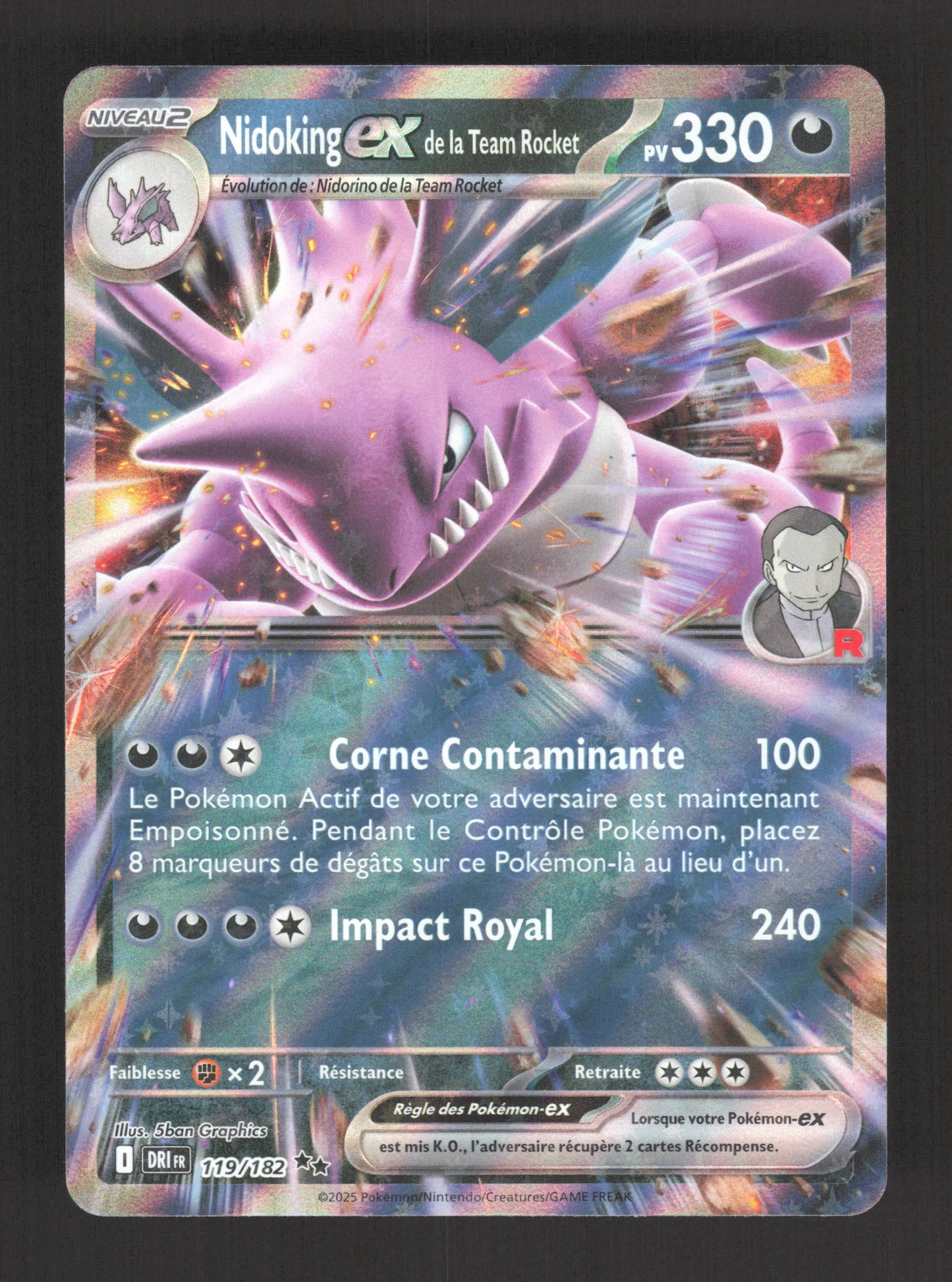 119/182 Nidoking EX - Rivalités Destinées